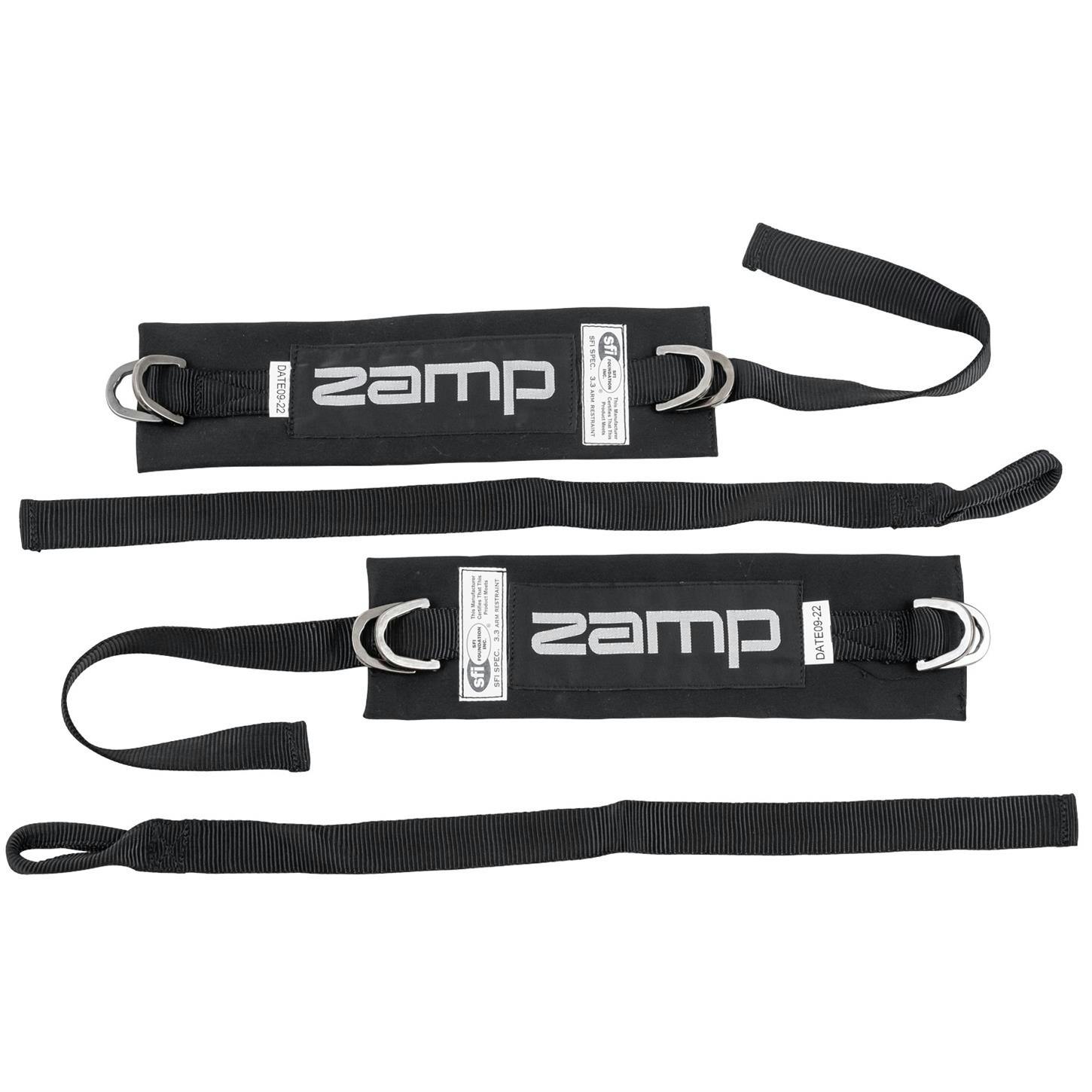 Zamp RU005003 Arm Restraints With Padded Straps, SFI 3.3, Black