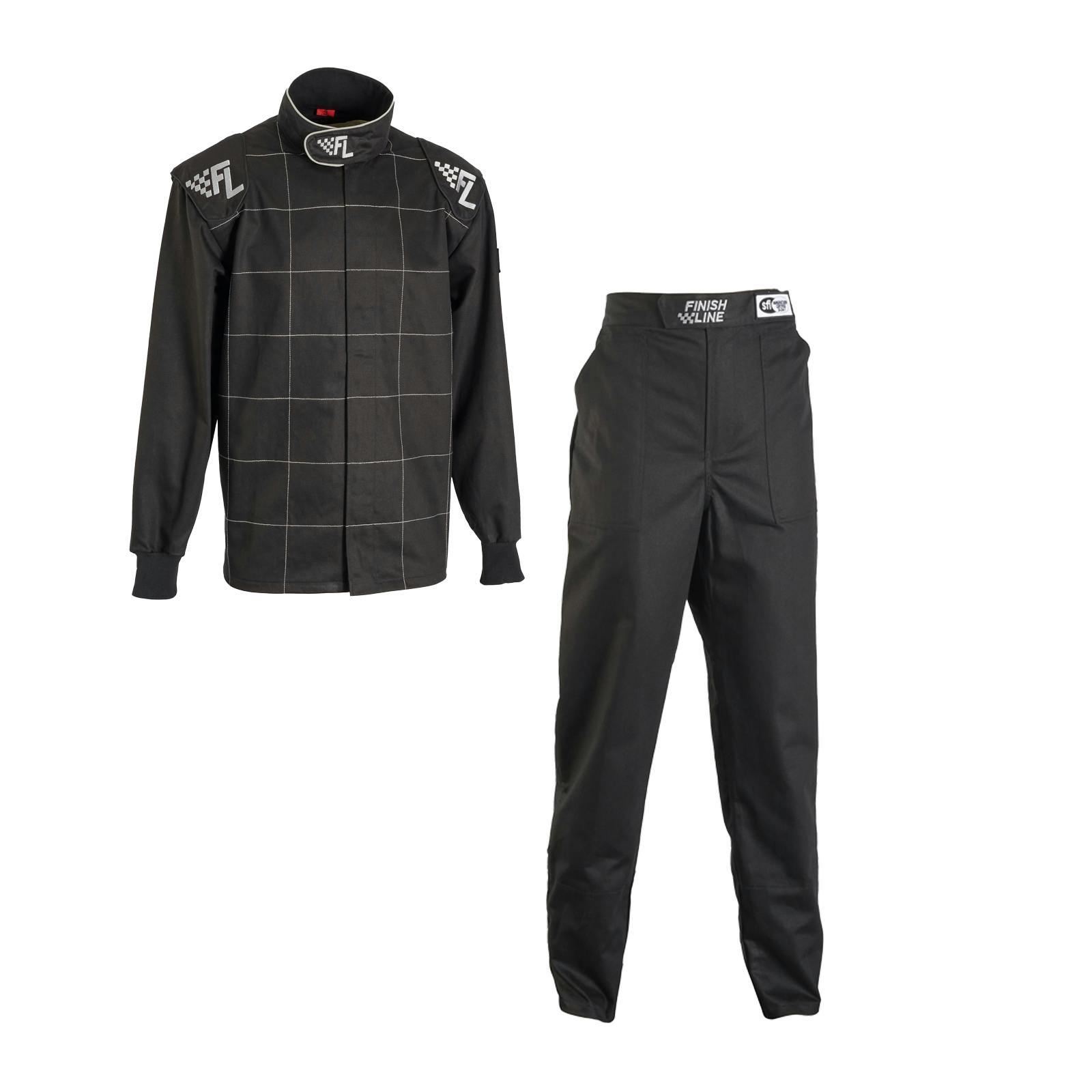 Finish Line Single-Layer SFI1 Premium Two-Piece Racing Suit Combo