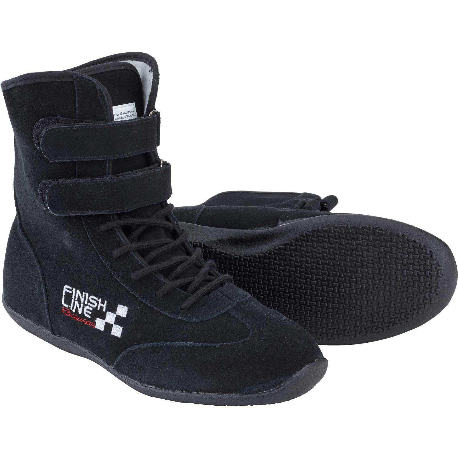 Finishline Leather High Top Racing Suit Driver Shoes SFI 3.5/5