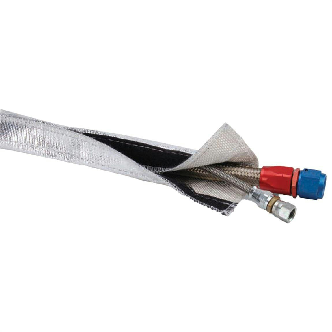 DEi 010405 Heat Shroud Velcro Aluminized Line Sleeving, 1 x 36"