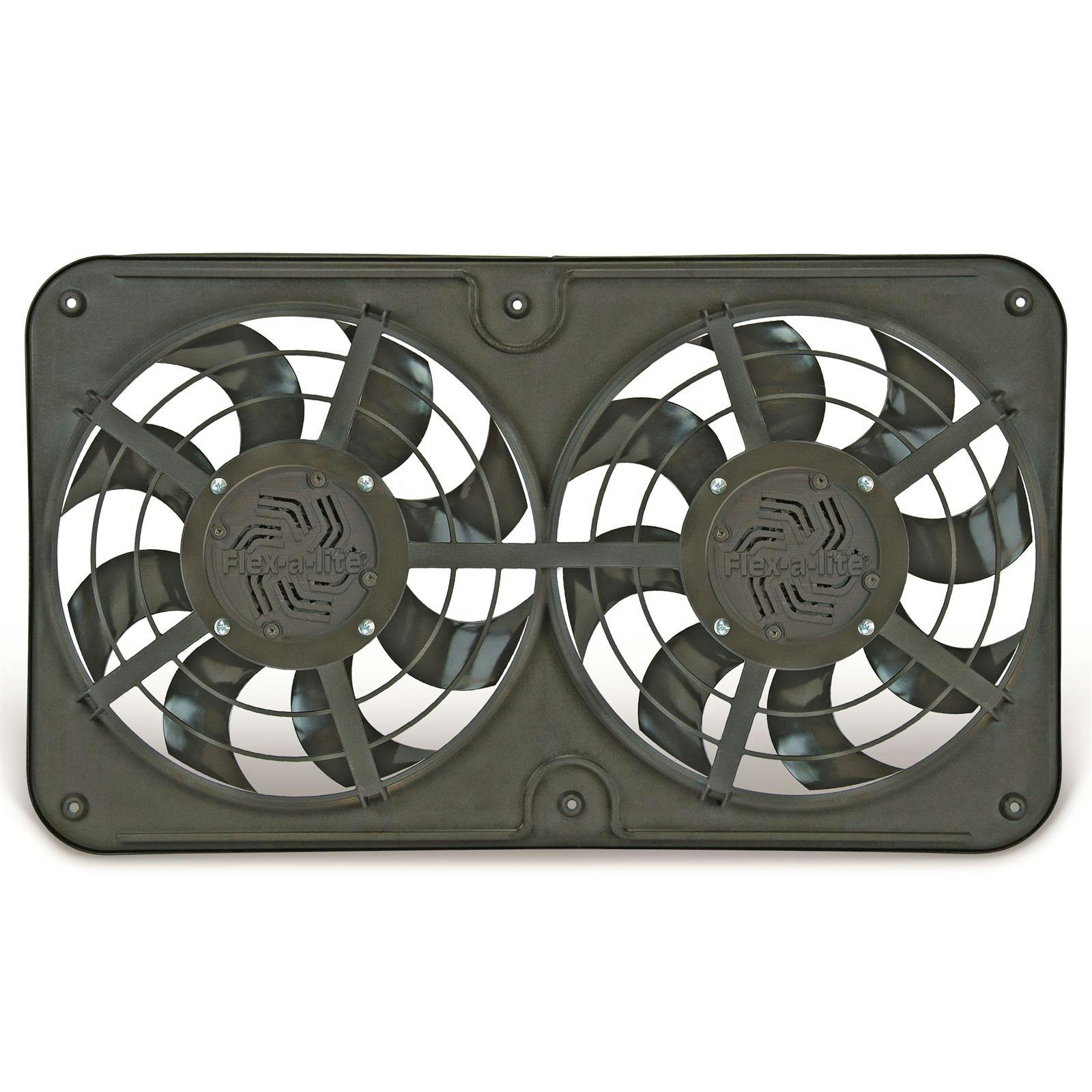 Flex-A-Lite 104350 Dual Electric Push/Pull Fan, 12 In, No Control