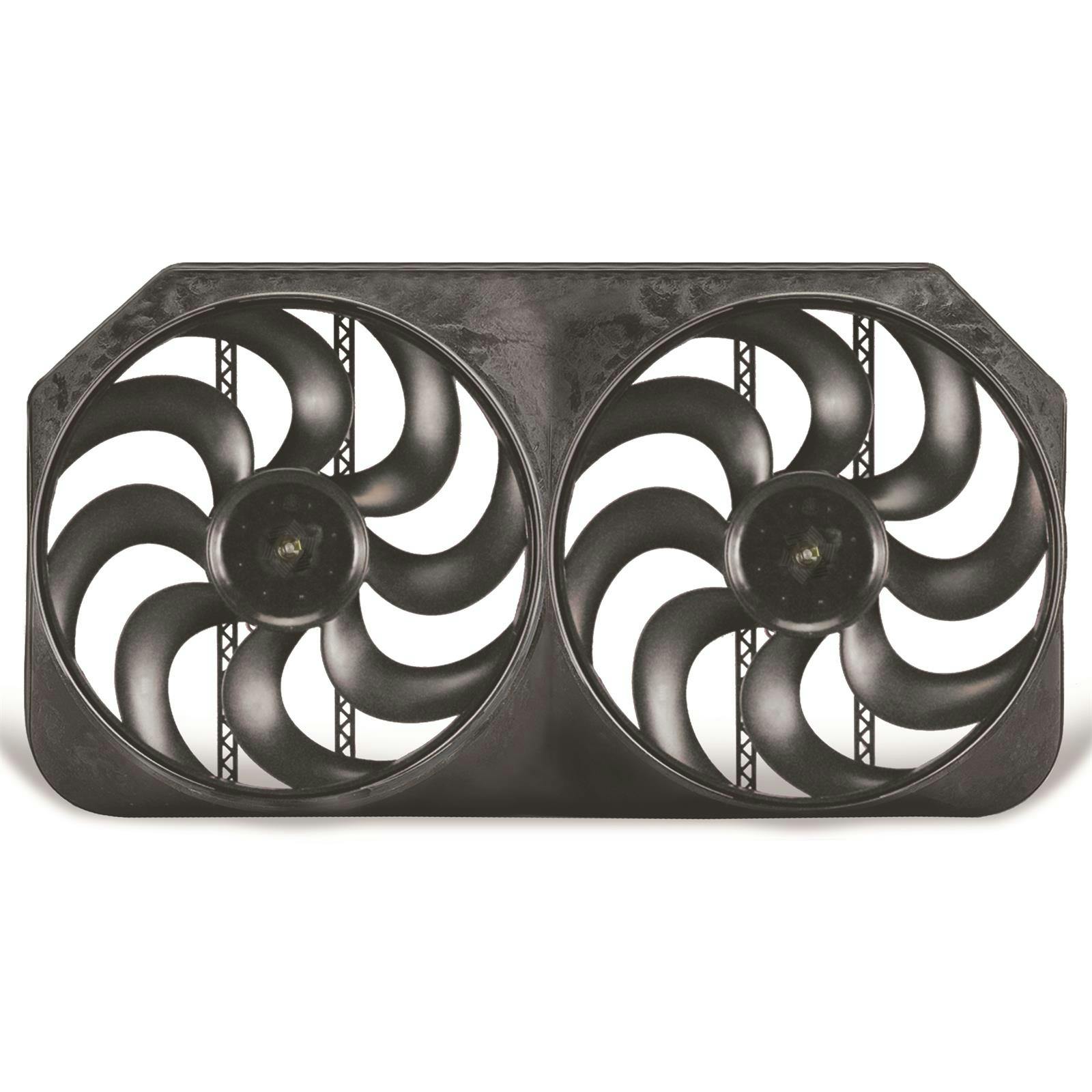 Flex-A-Lite 116591 Dual Electric Push/Pull Fan, 15 In, W/ Control