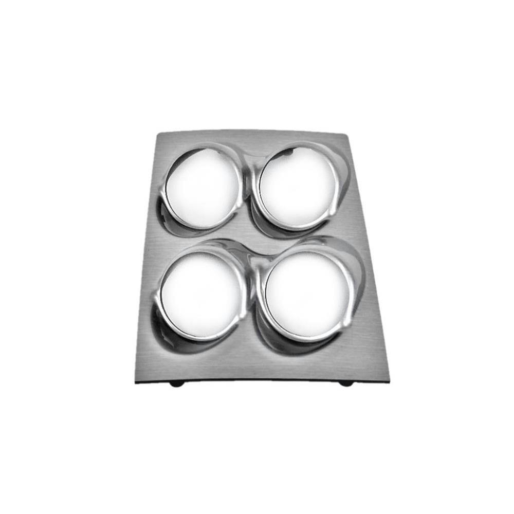 Classic Dash 110-68-50422 68-69 Camaro Console Quad Pod, Alum