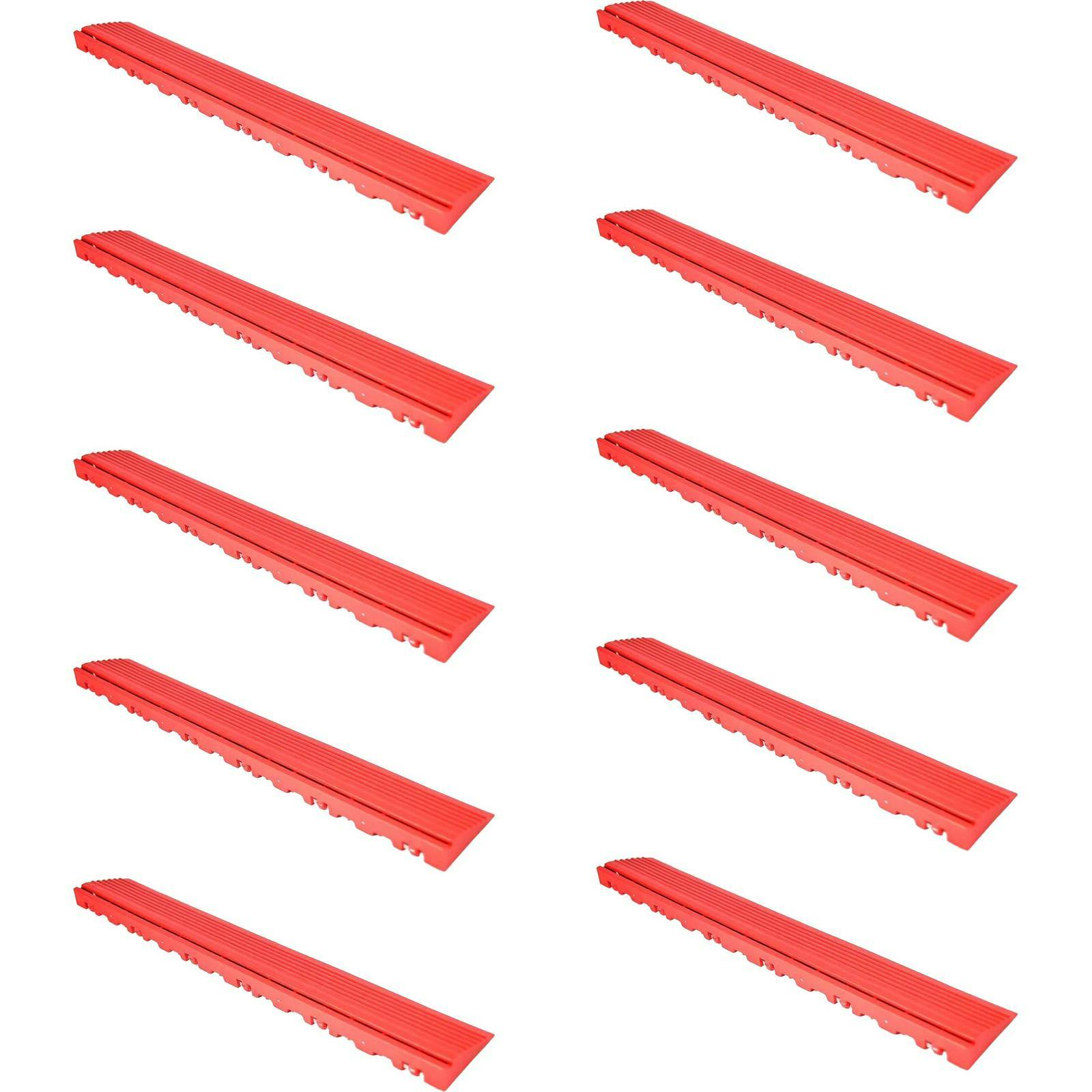 Swisstrax Pro Garage Floor Pegged Edge, Male, 15.75 In, 10 Pack