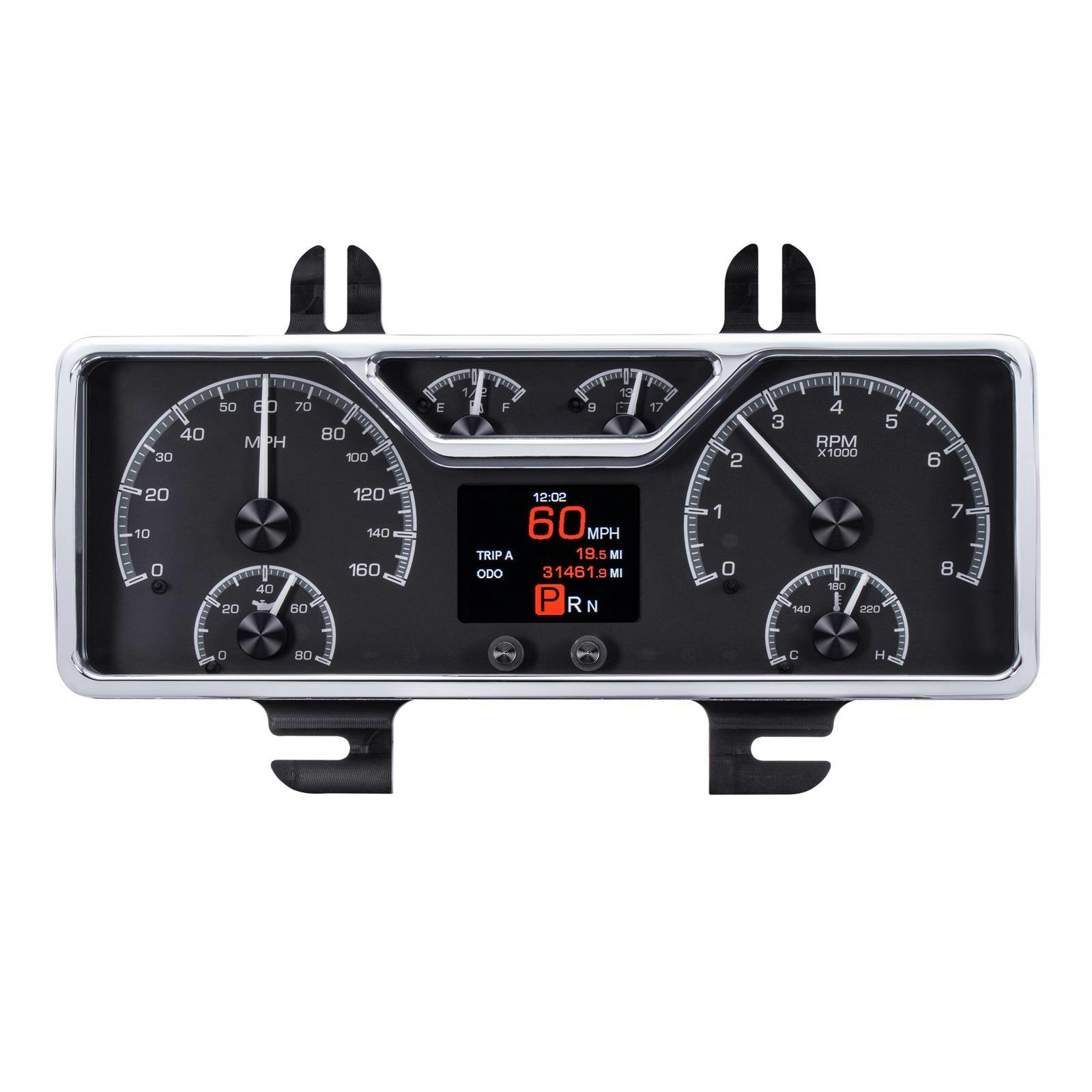 Dakota Digital HDX-40F-K 1940 Ford Car HDX Instruments, Black