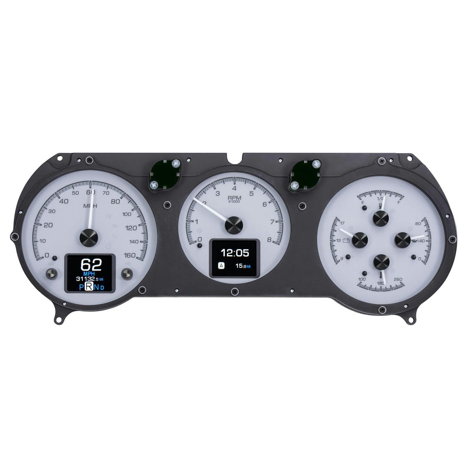 Dakota Digital HDX-64C-CVL-S 64-65 Chevelle HDX Instruments, Silv