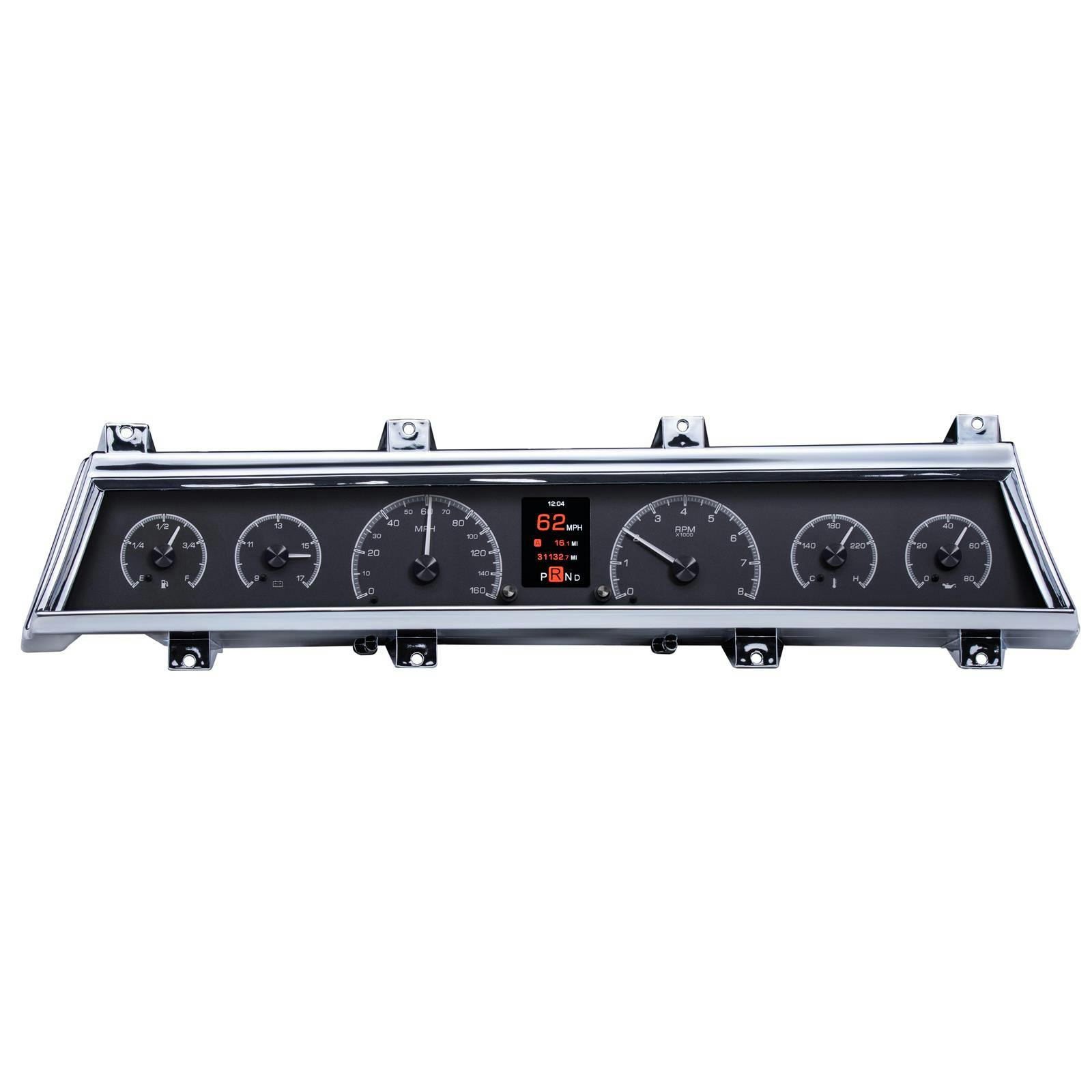 Dakota Digital HDX-66C-CVL-K 66-67 Chevelle HDX Instruments Black