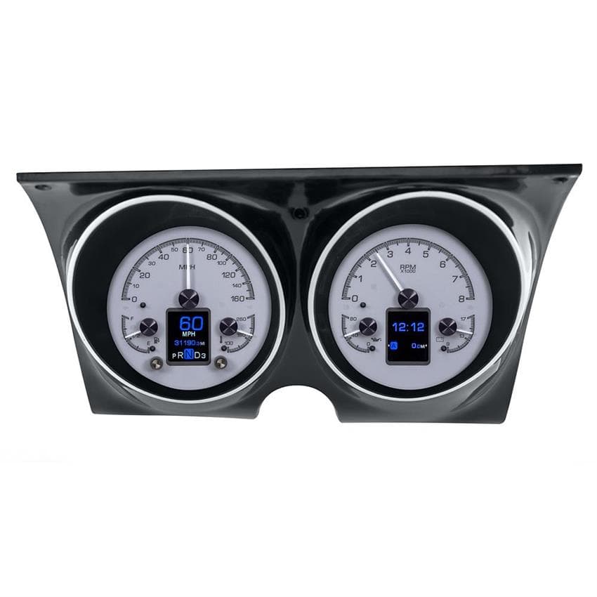 Dakota Digital HDX-67C-CAM-S 67-68 Camaro HDX Instruments, Silver