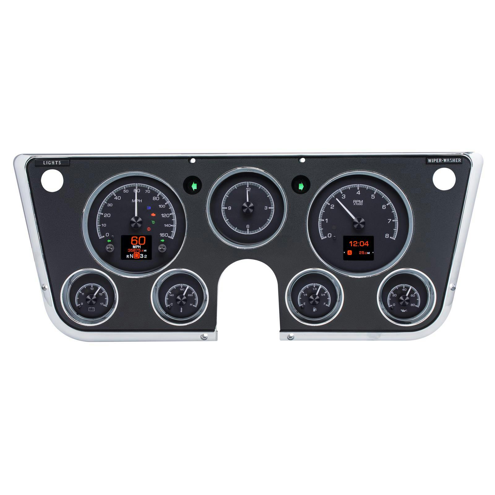 Dakota Digital HDX-67C-PU-K 67-72 Chevy Truck HDX Instruments Blk