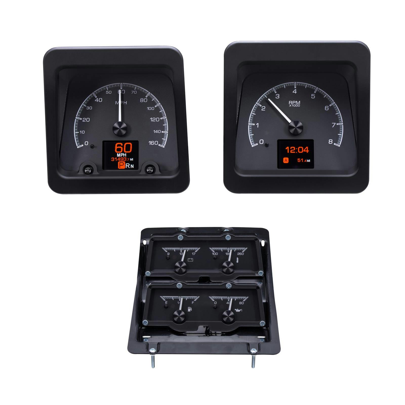 Dakota Digital HDX-69C-CAC-K 1969 Camaro HDX Instruments, Black