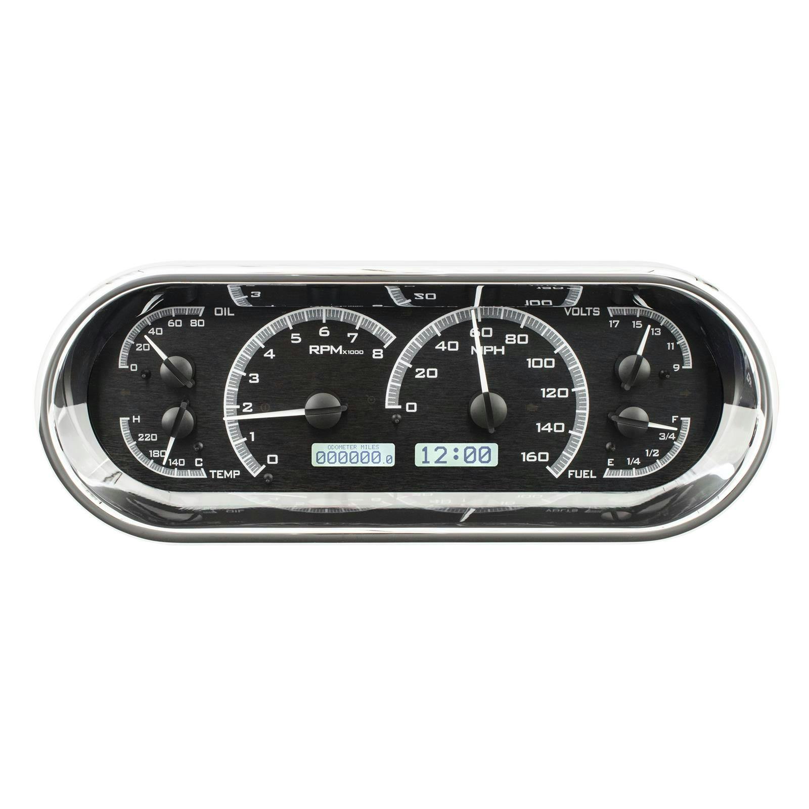 Dakota Digital VHX-1018-K-W Universal Rounded Rectangle VHX