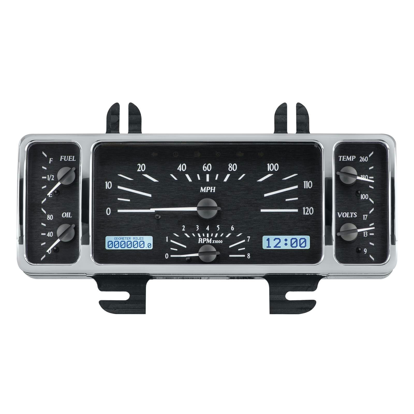 Dakota Digital VHX-40F-K-W 1940 Ford Car VHX Instruments, Black