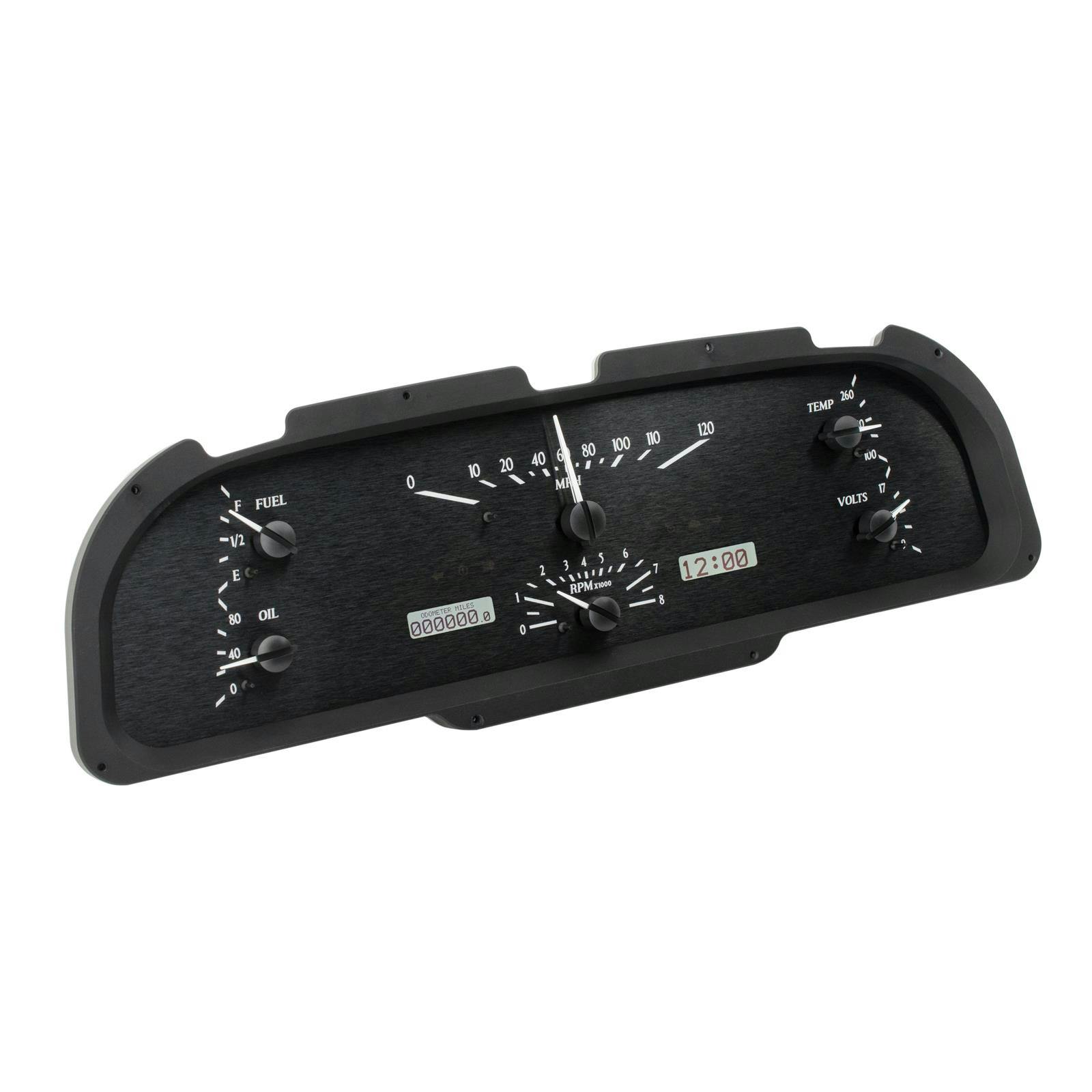 Dakota Digital VHX-60F-FAL-K-W 1960-63 Falcon VHX Gauges, Blk/Wht