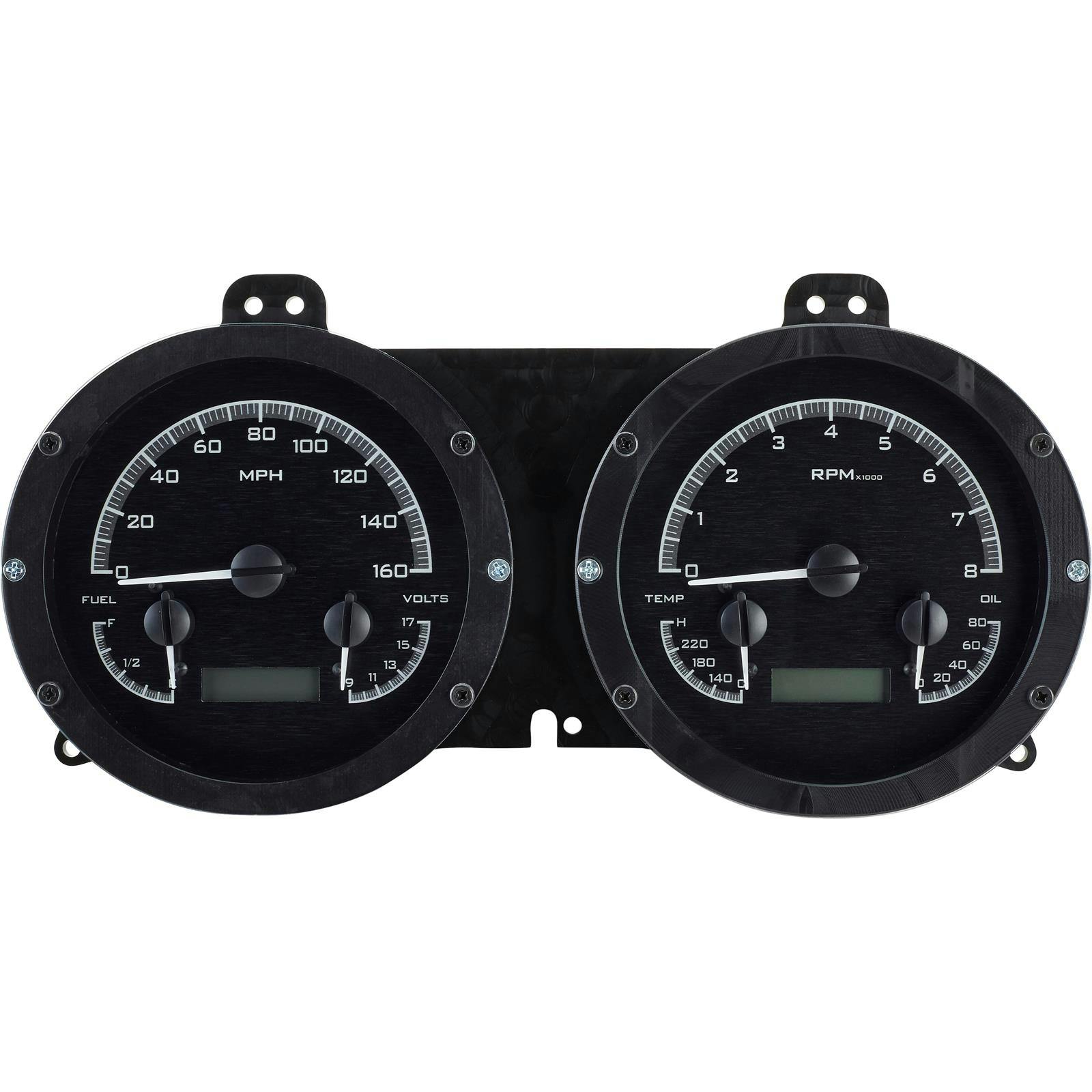 Dakota Digital VHX-67C-CAM-K-W 1967 Camaro VHX Instruments, Black