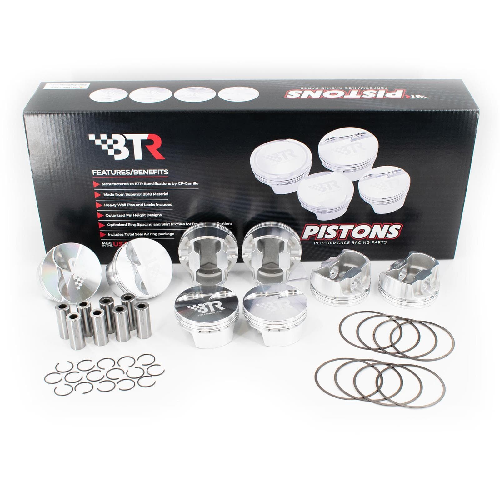 BTR BTRCP-LS40301300-FT-8 CP Pistons Gen III/IV LS 4.030 Flat Top