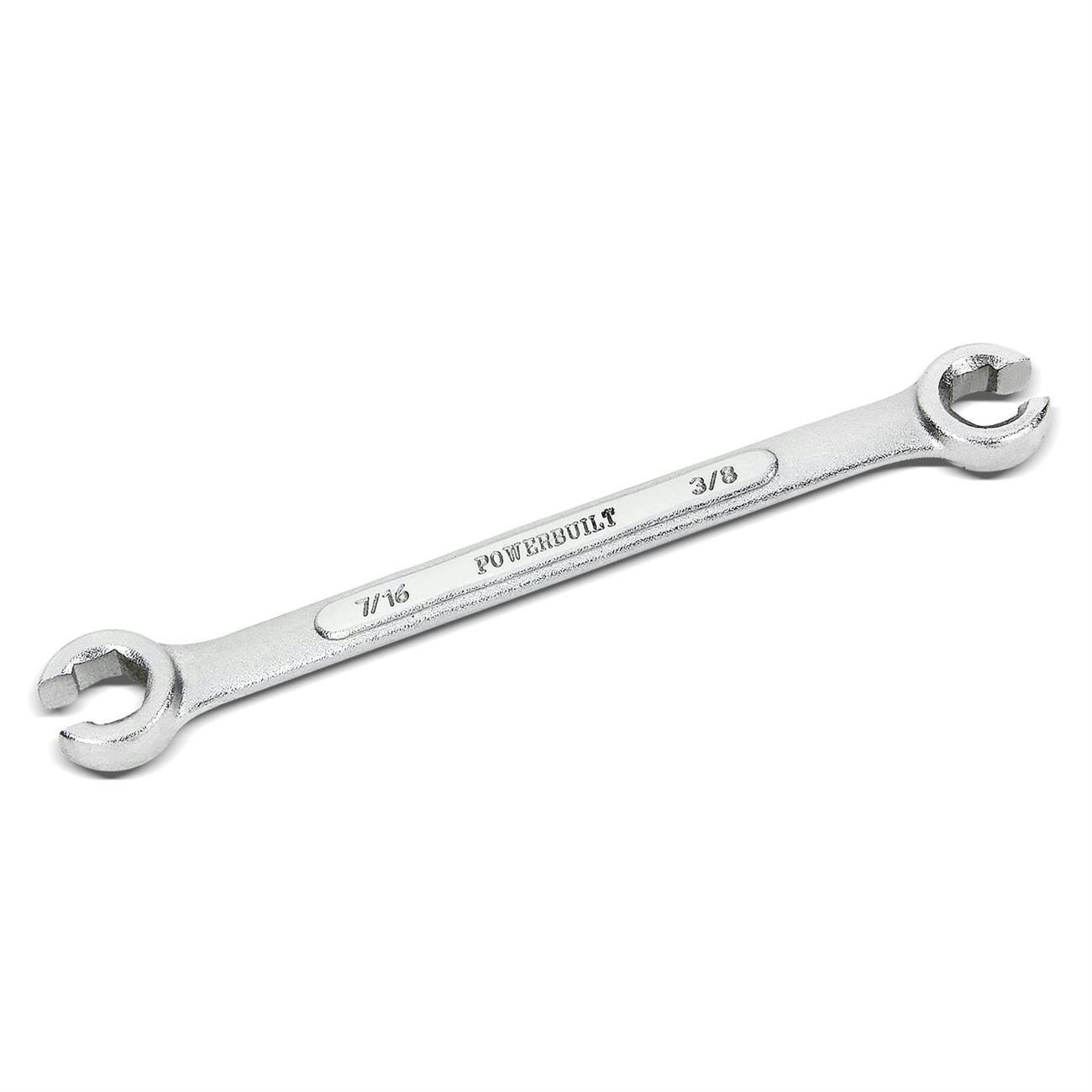 Powerbuilt 640085 Flare Nut Wrench, 3/8 x 7/16 Inch SAE