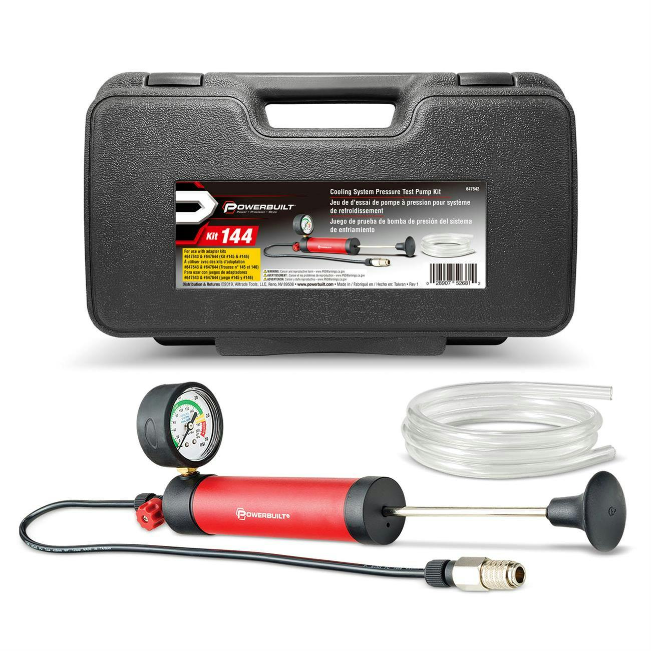 Powerbuilt 647643 Cooling System Pressure-Testing Pump Kit