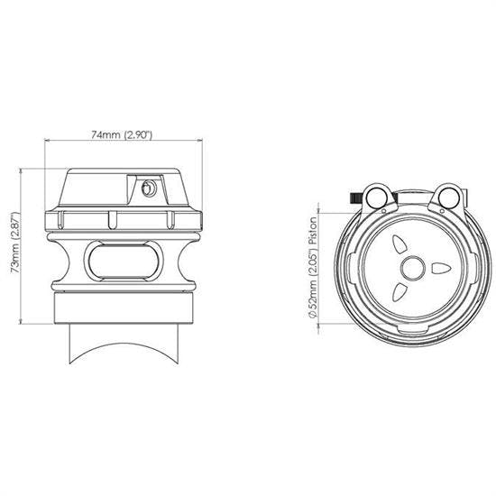 Turbosmart TS-0204-1107 RacePort GenIV Blow Off Valve, Black
