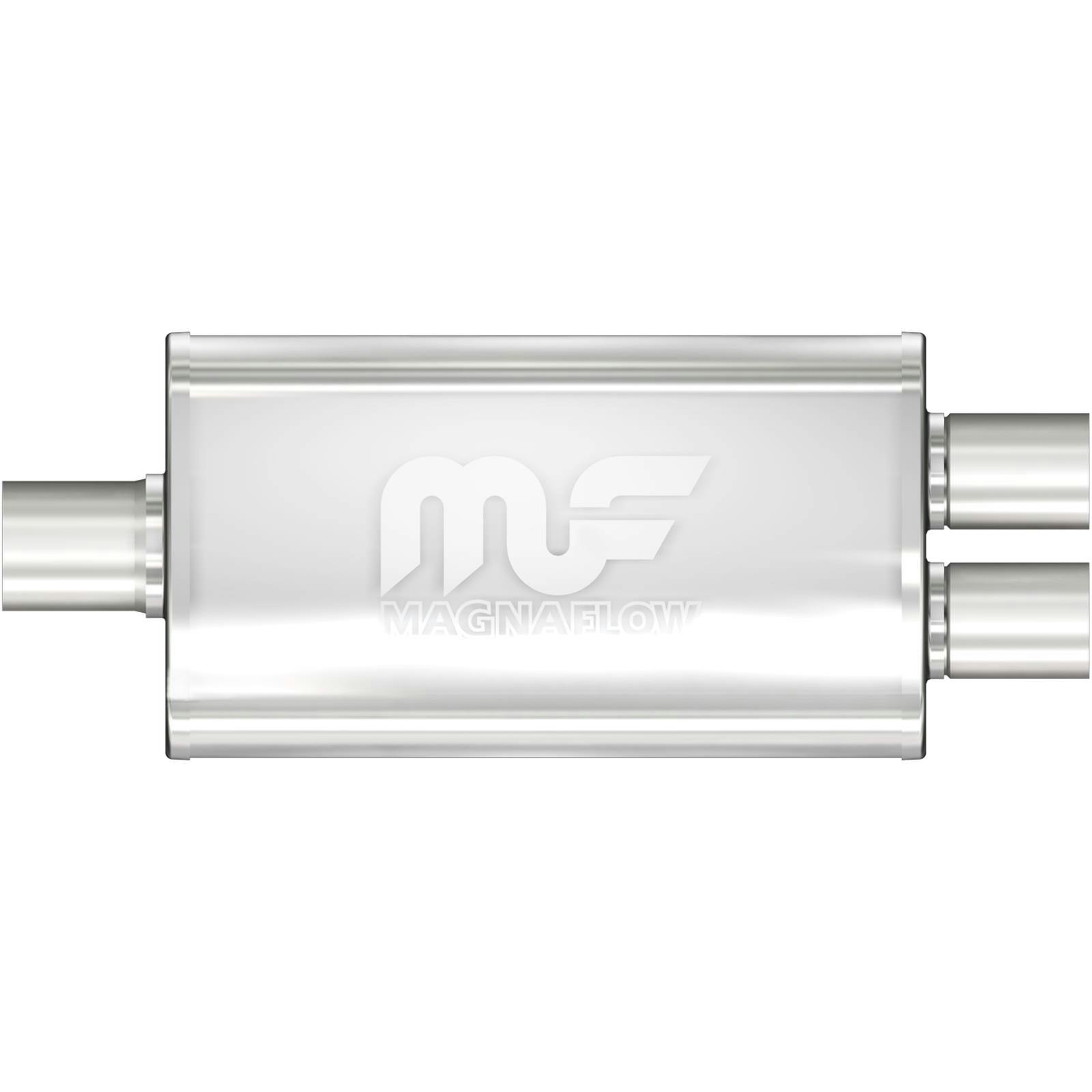 MagnaFlow 11148 3.5x7 Inch Oval Center/Dual Stainless Muffler