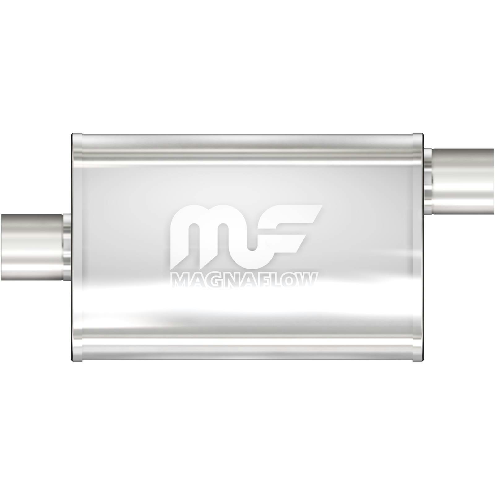 MagnaFlow 11224 4x9 Inch Oval Center/Offset Stainless Muffler