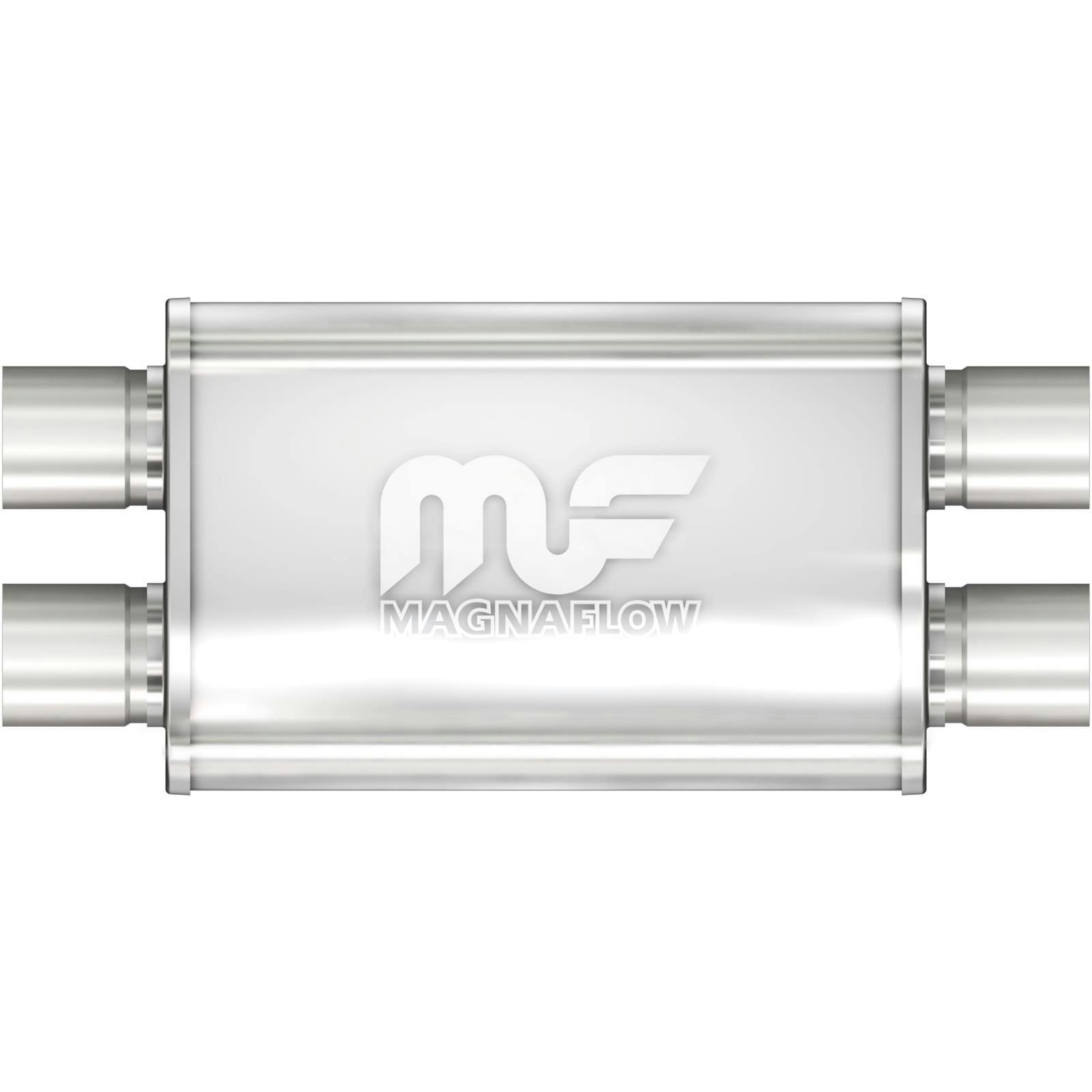 MagnaFlow 11378 4 Inch x 9 Inch Oval Dual/Dual Stainless Muffler