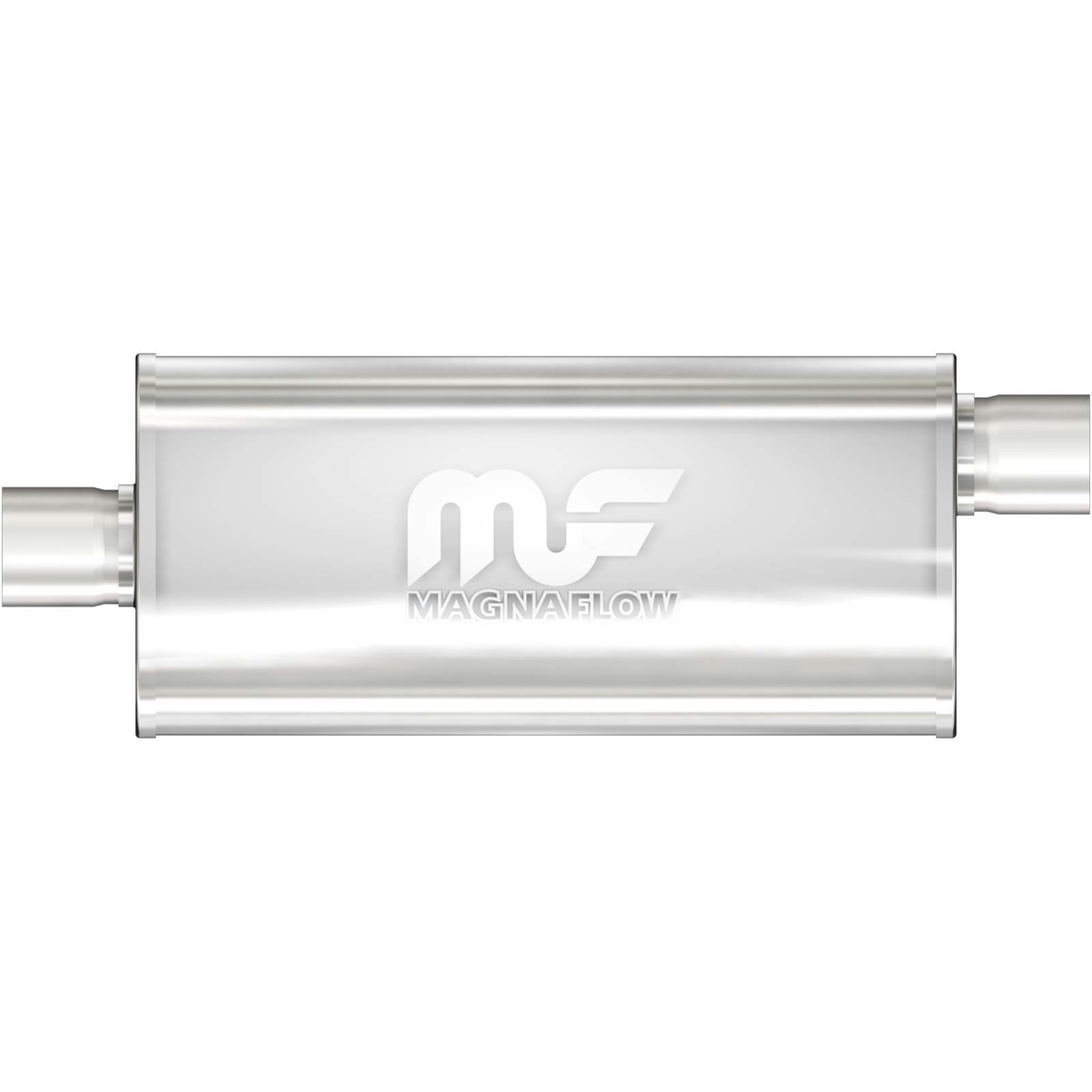 MagnaFlow 12255 5x8 Inch Oval Center/Offset Stainless Muffler