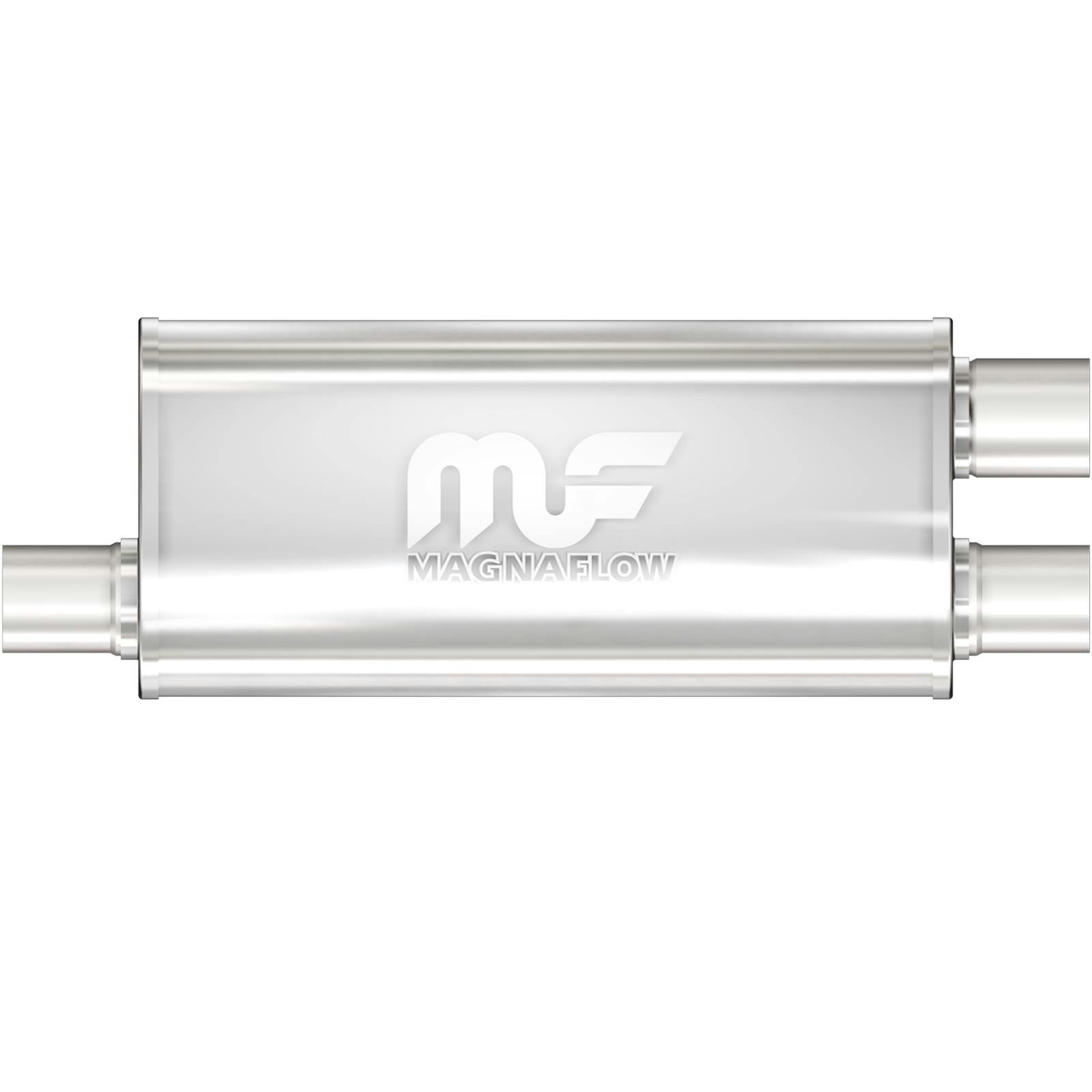MagnaFlow 12265 5x8 Inch Oval Offset/Dual Stainless Muffler