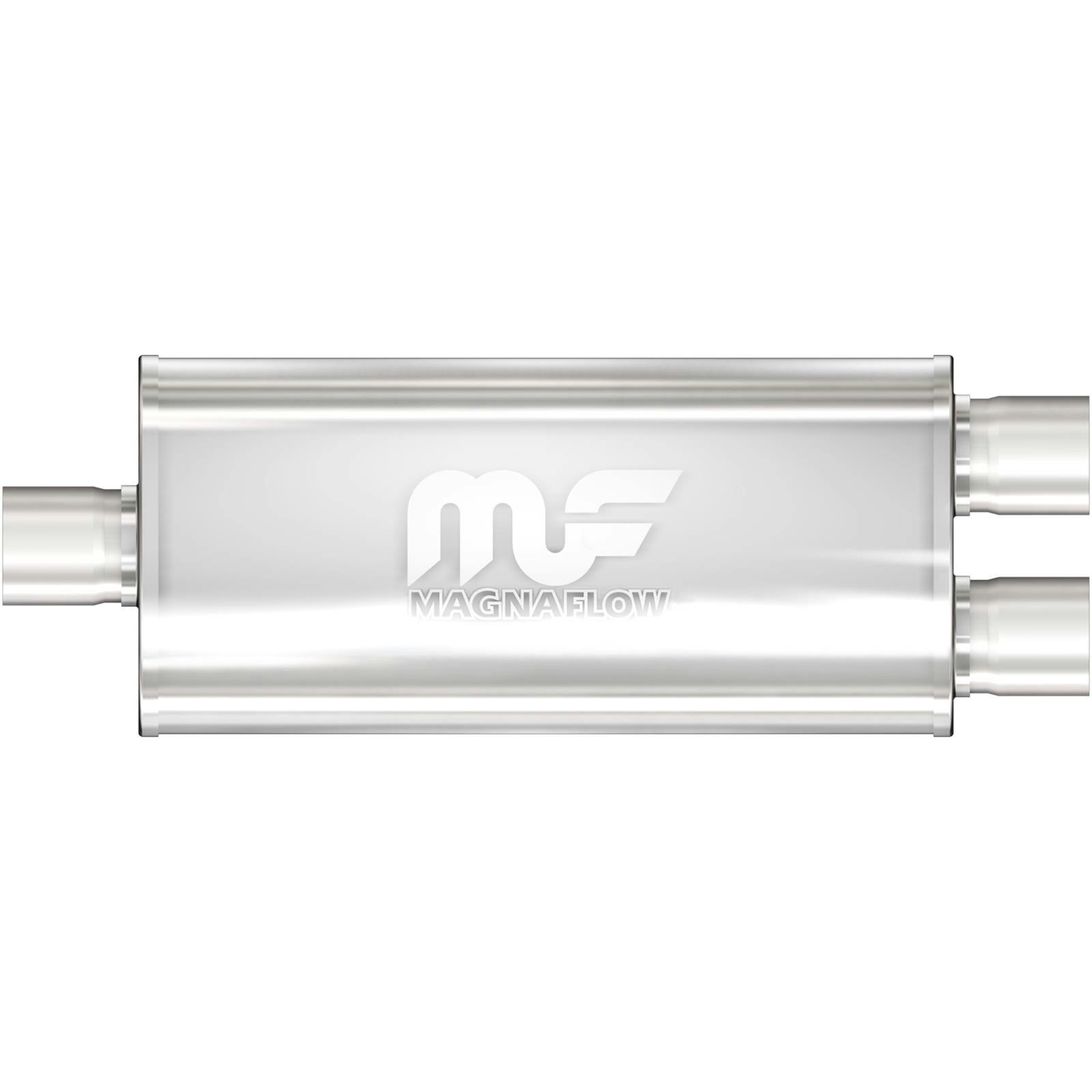 MagnaFlow 12398 5x8 Inch Oval Center/Dual Stainless Muffler