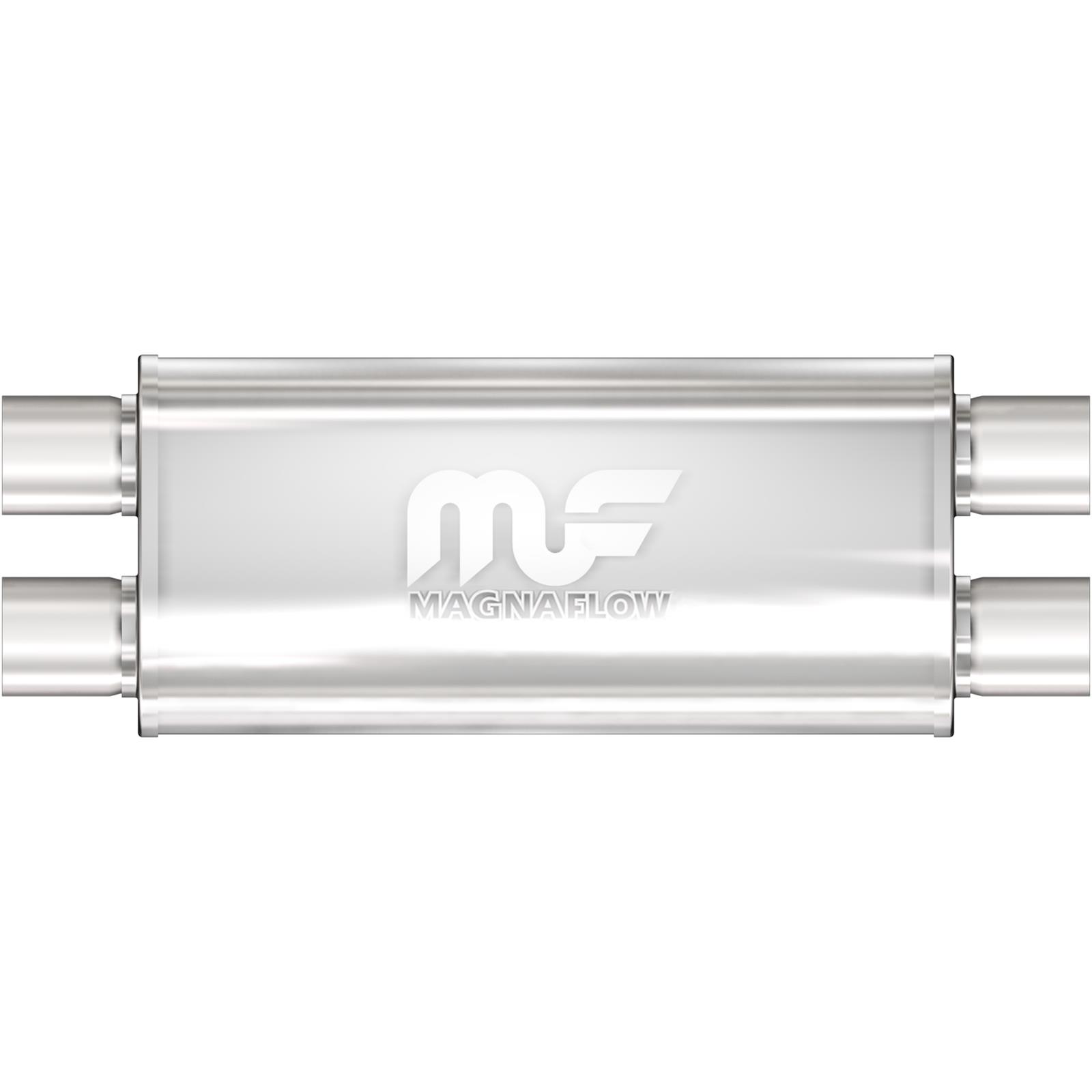 MagnaFlow 12469 5 Inch x 8 Inch Oval Dual/Dual Stainless Muffler