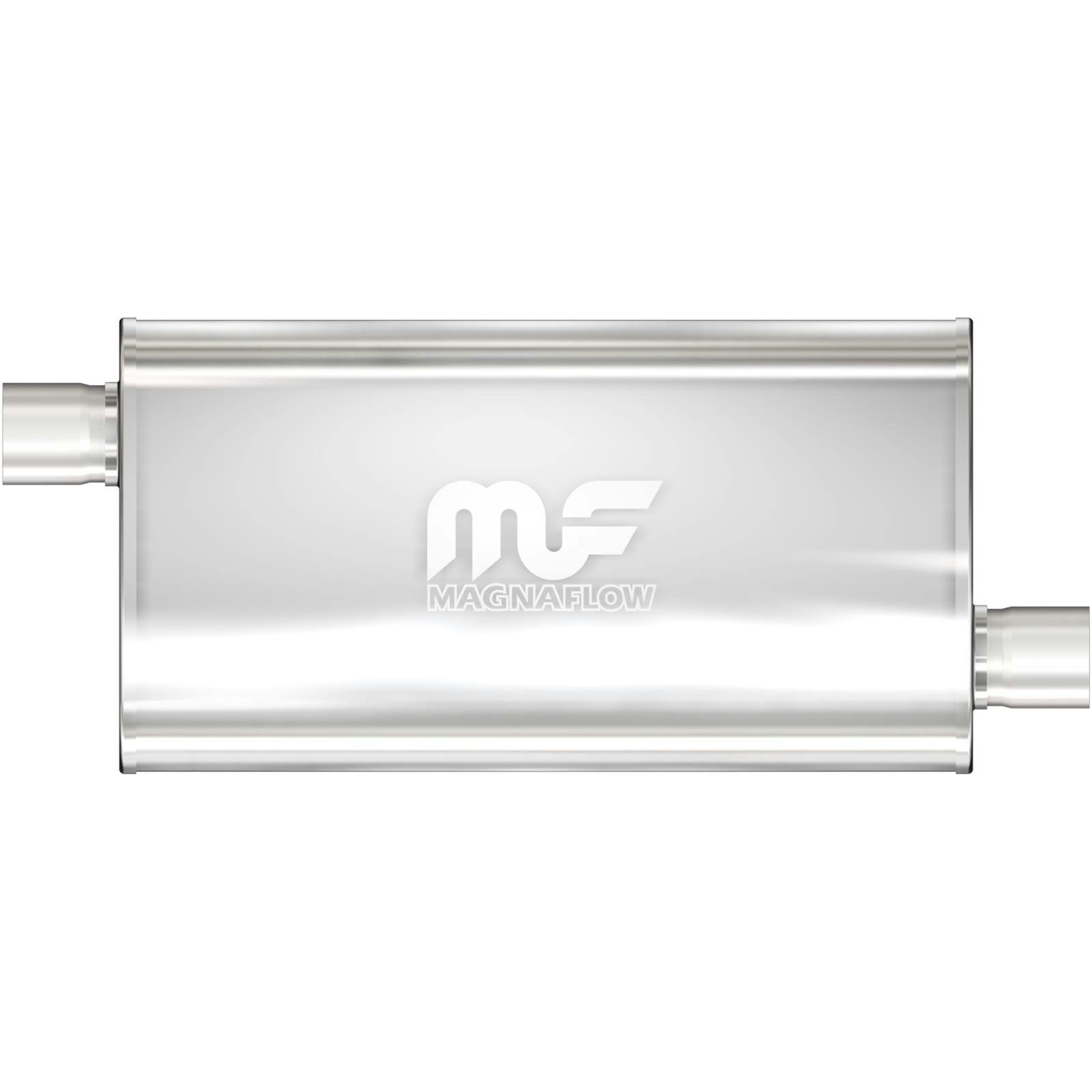 MagnaFlow 12577 5x11 Inch Oval Offset/Offset Stainless Muffler