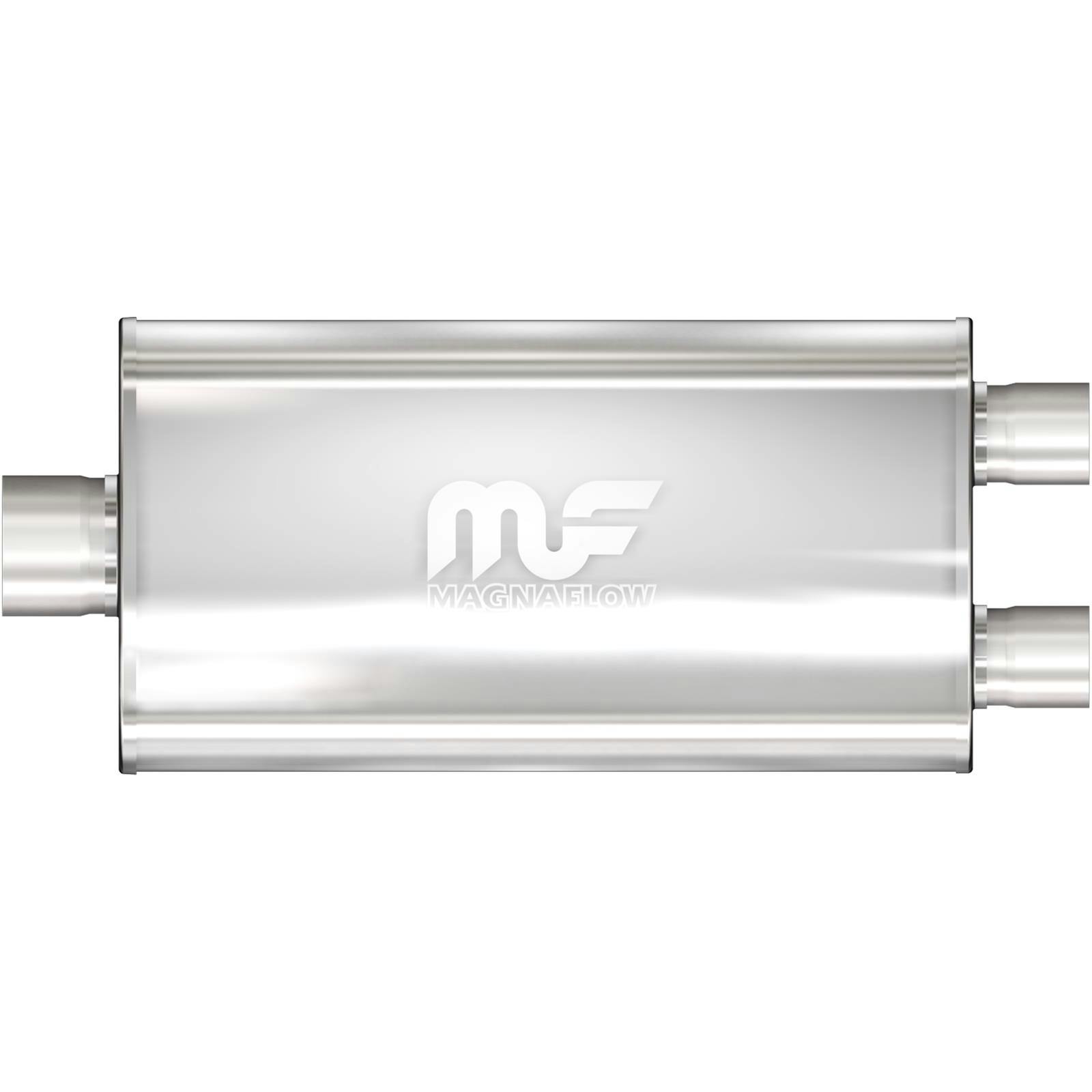 MagnaFlow 12594 5x11 Inch Oval Center/Dual Stainless Muffler
