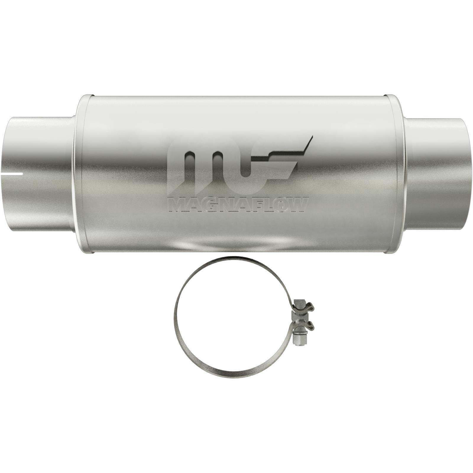 MagnaFlow 12776 7x7 Inch Round Center/Center Stainless Muffler