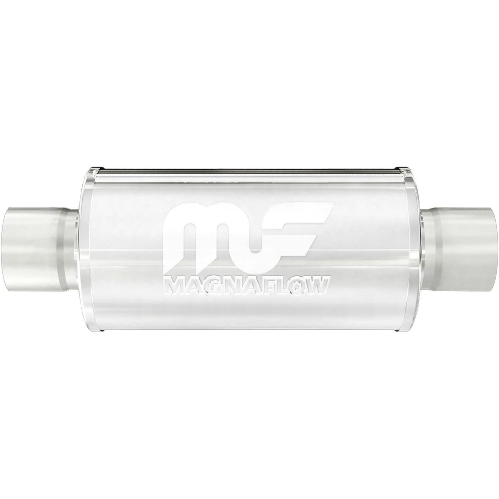 MagnaFlow 14158 6x6 Inch Round Center/Center Stainless Muffler
