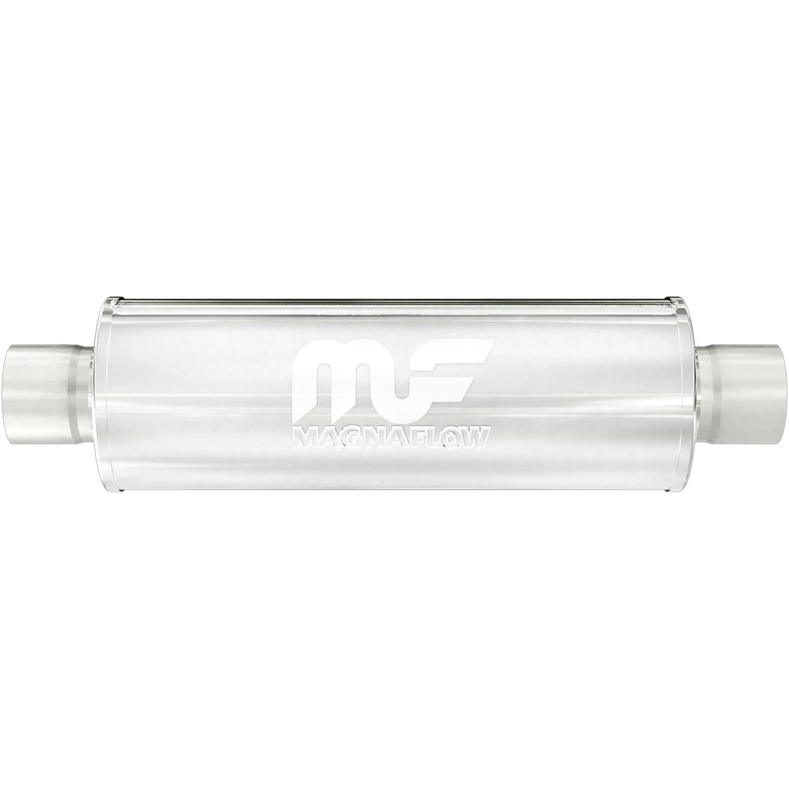 MagnaFlow 14161 6x6 Inch Round Center/Center Stainless Muffler
