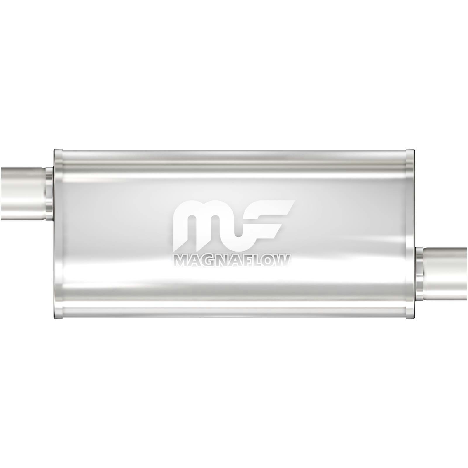 MagnaFlow 14235 5x8 Inch Oval Offset/Offset Stainless Muffler