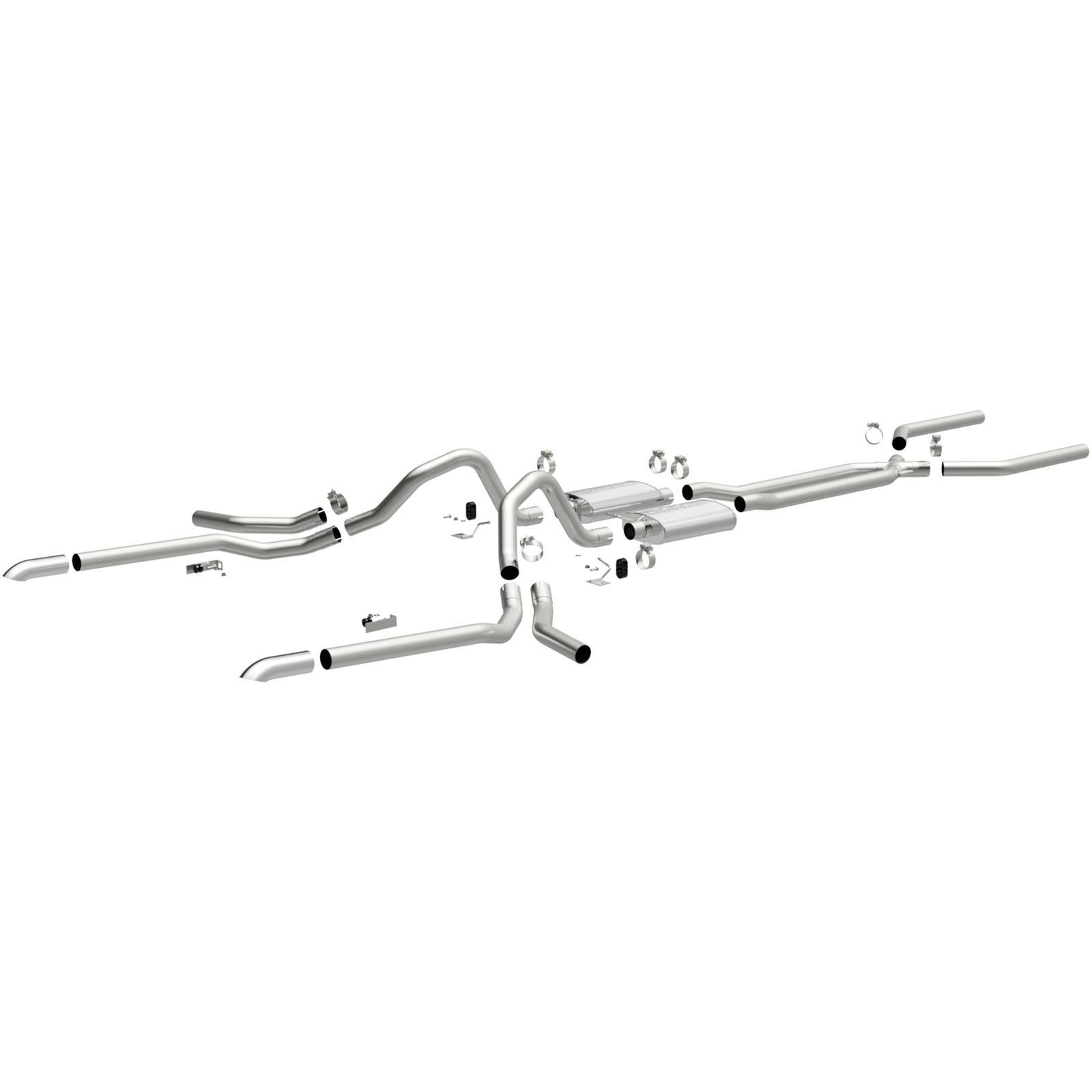 MagnaFlow 15165 Street Stainless Crossmember-Back Exhaust System