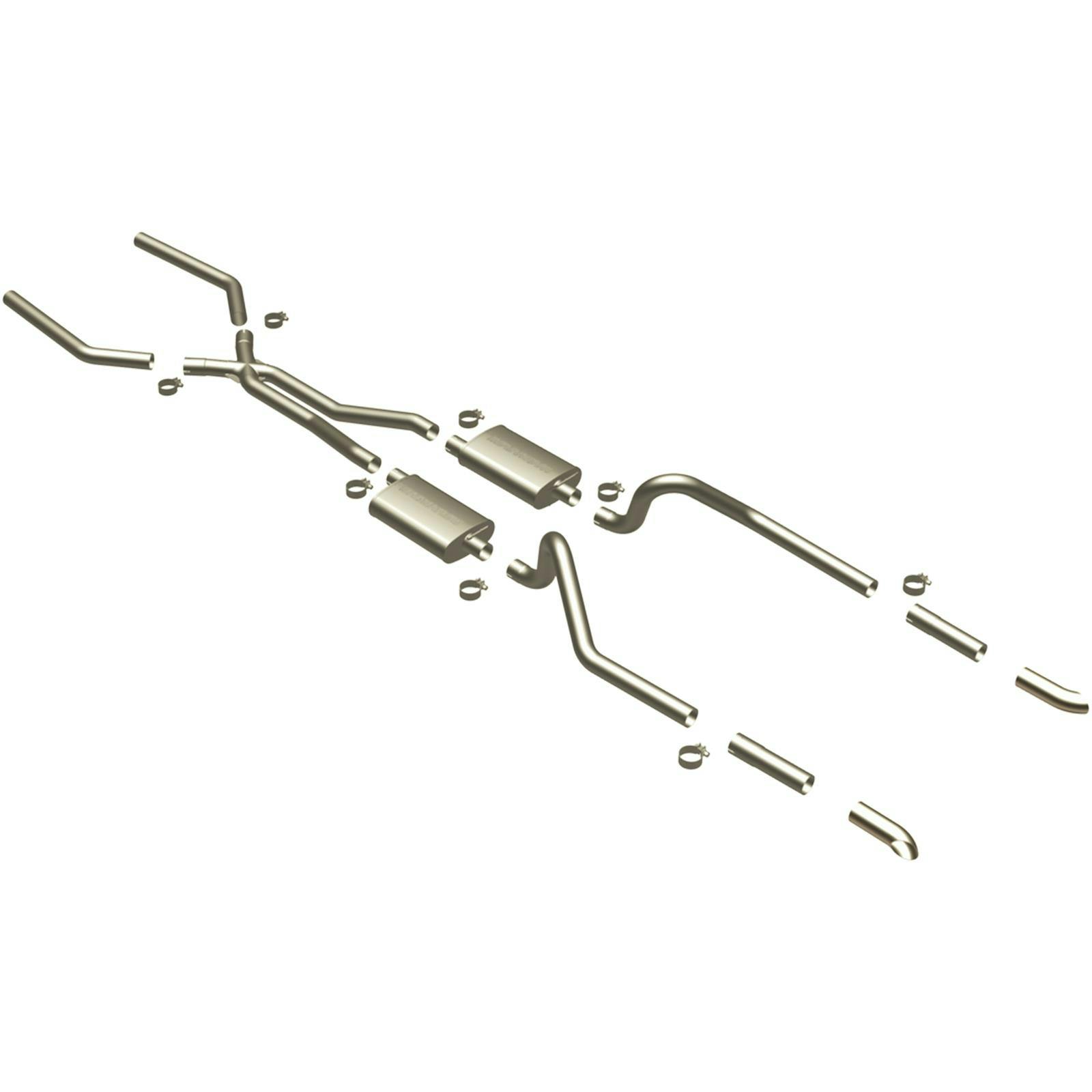 MagnaFlow 15816 Street Stainless Crossmember-Back Exhaust System