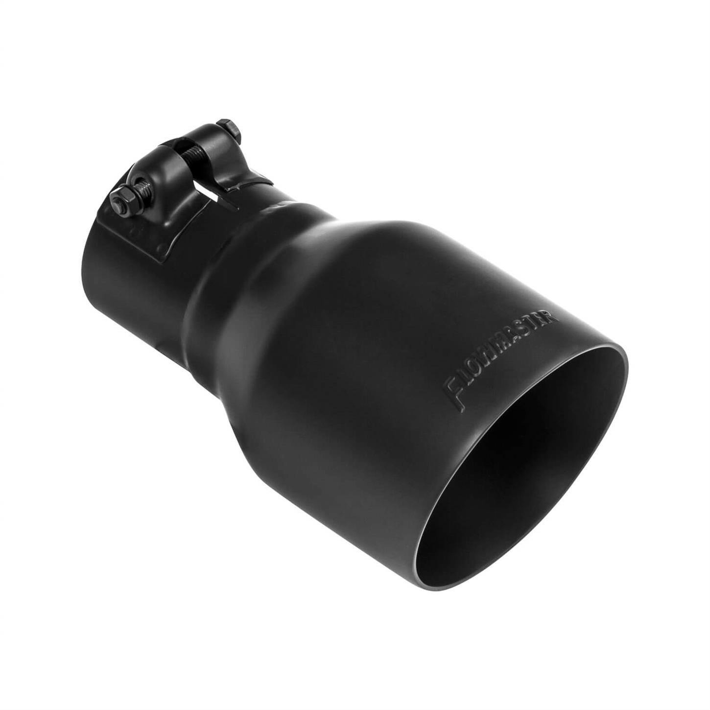 Flowmaster 15396B 4 In. Exhaust Tip, Black Ceramic, Fits 2.5 In.