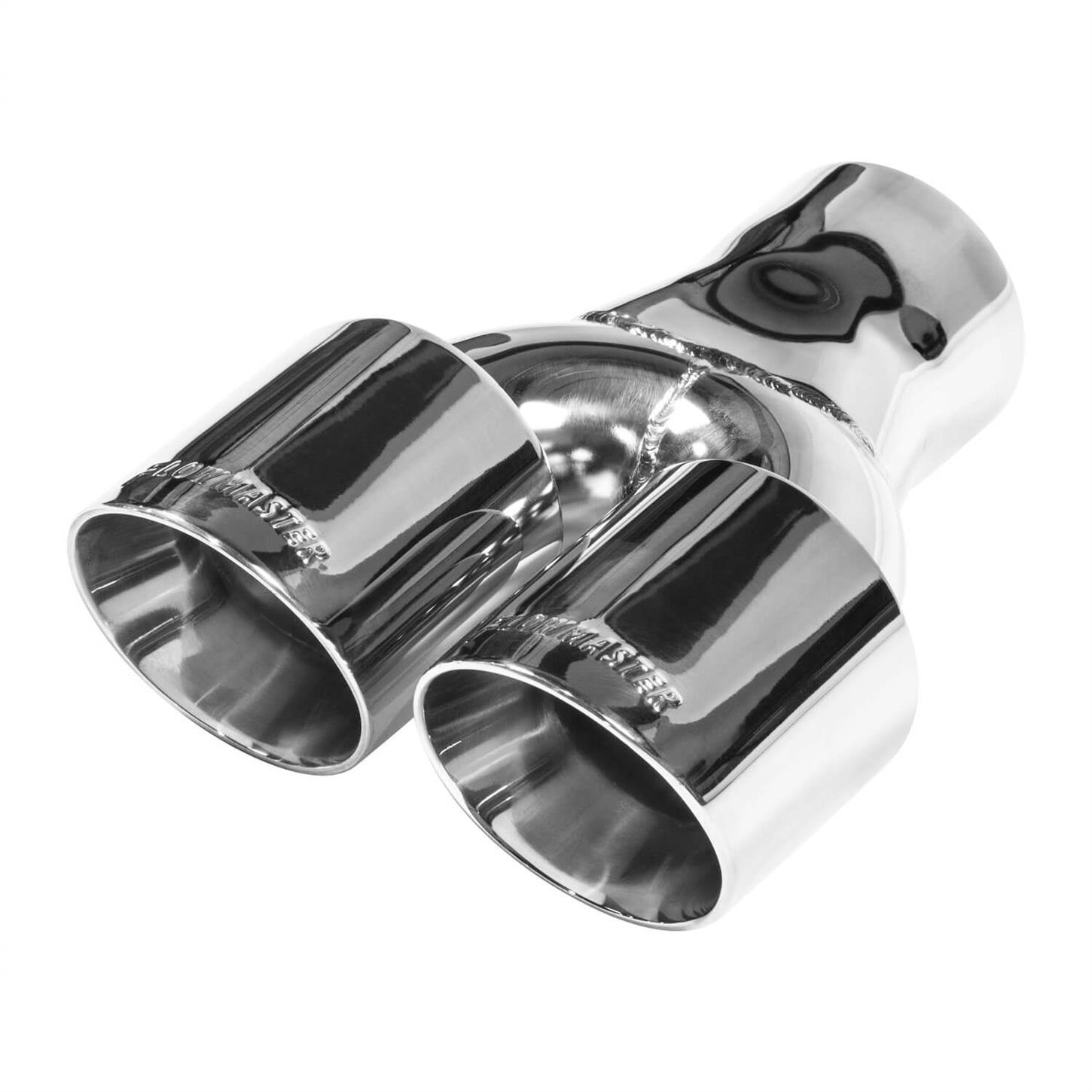 Flowmaster 15402 Exhaust Tip, 3 In. Dual-Out Angle-Cut Fits 3 In.