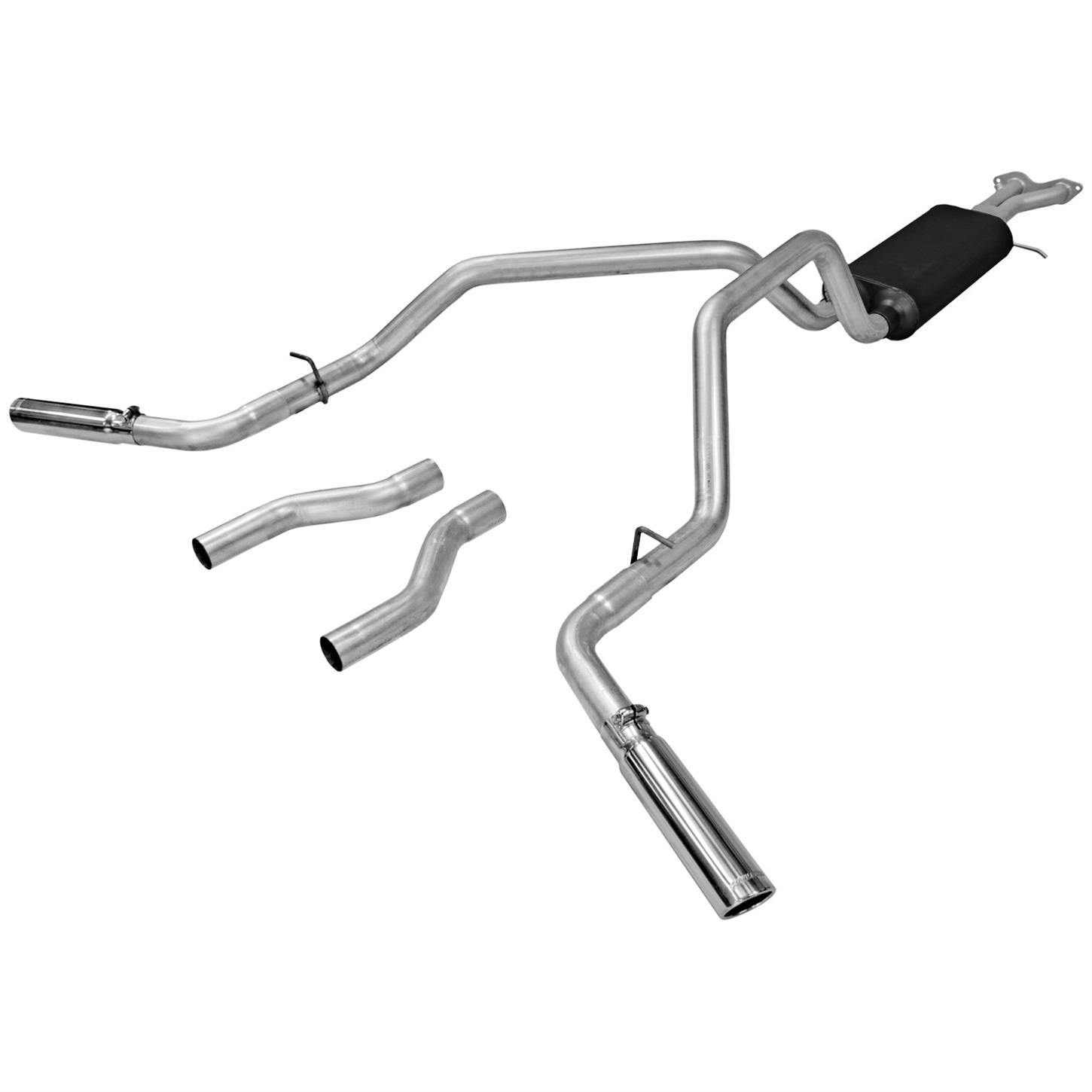 Flowmaster 17468 American Thunder Cat-Back Exhaust System Silv.