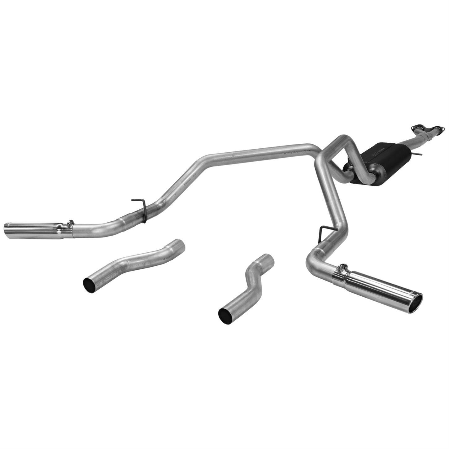 Flowmaster 17470 American Thunder Cat-Back Exhaust System Silv.