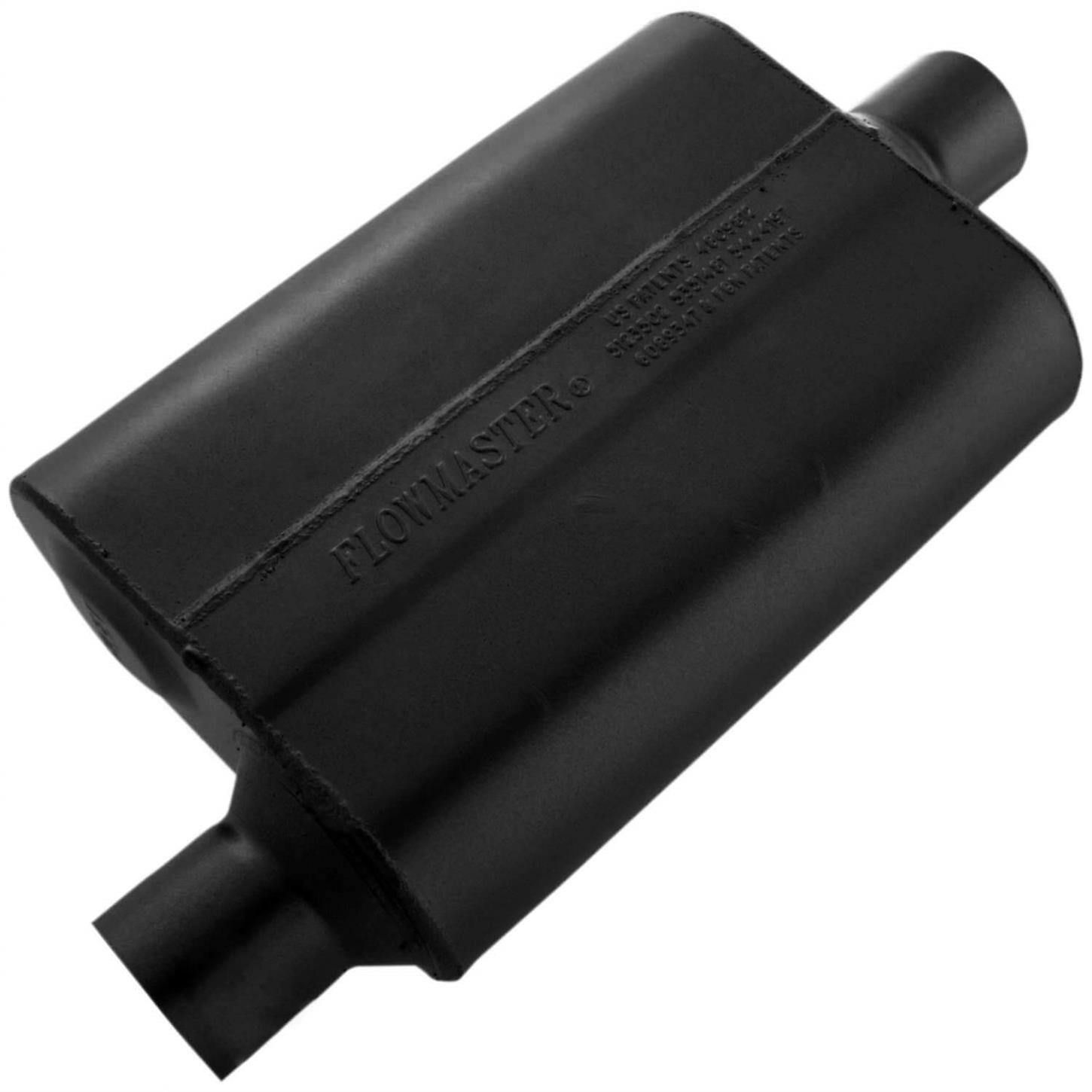 Flowmaster 42541 2-1/2 Inch Muffler, Offset Inlet/Centered Outlet