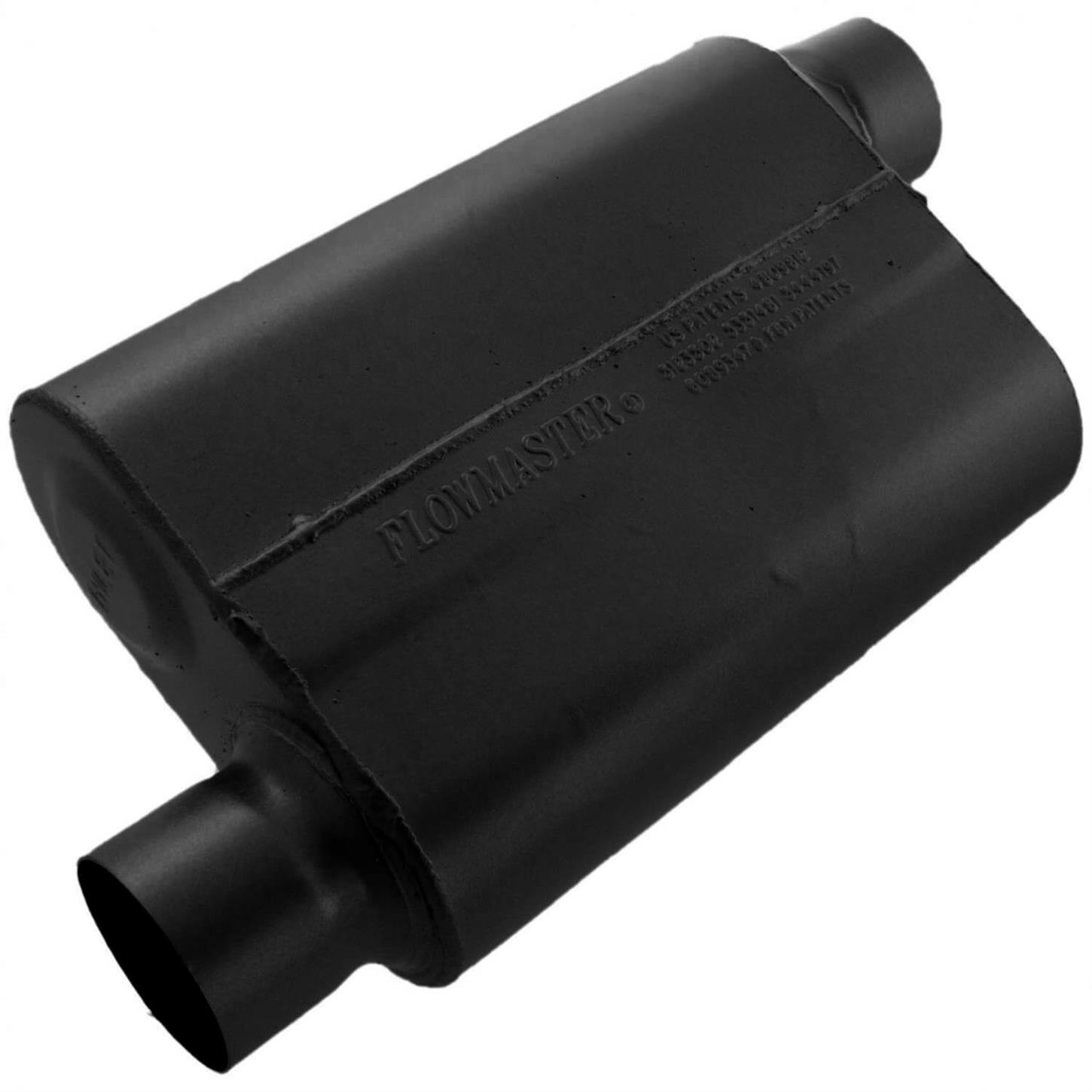 Flowmaster Mufflers 43043 40 Series Muffler, Offset Inlet/Outlet, 3 In