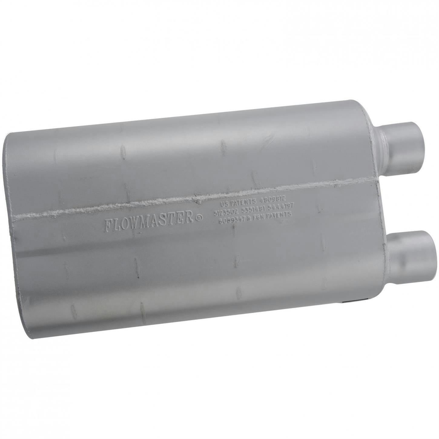 Flowmaster 52580 80 Series Crossflow Muffler, 2.50 In/Out