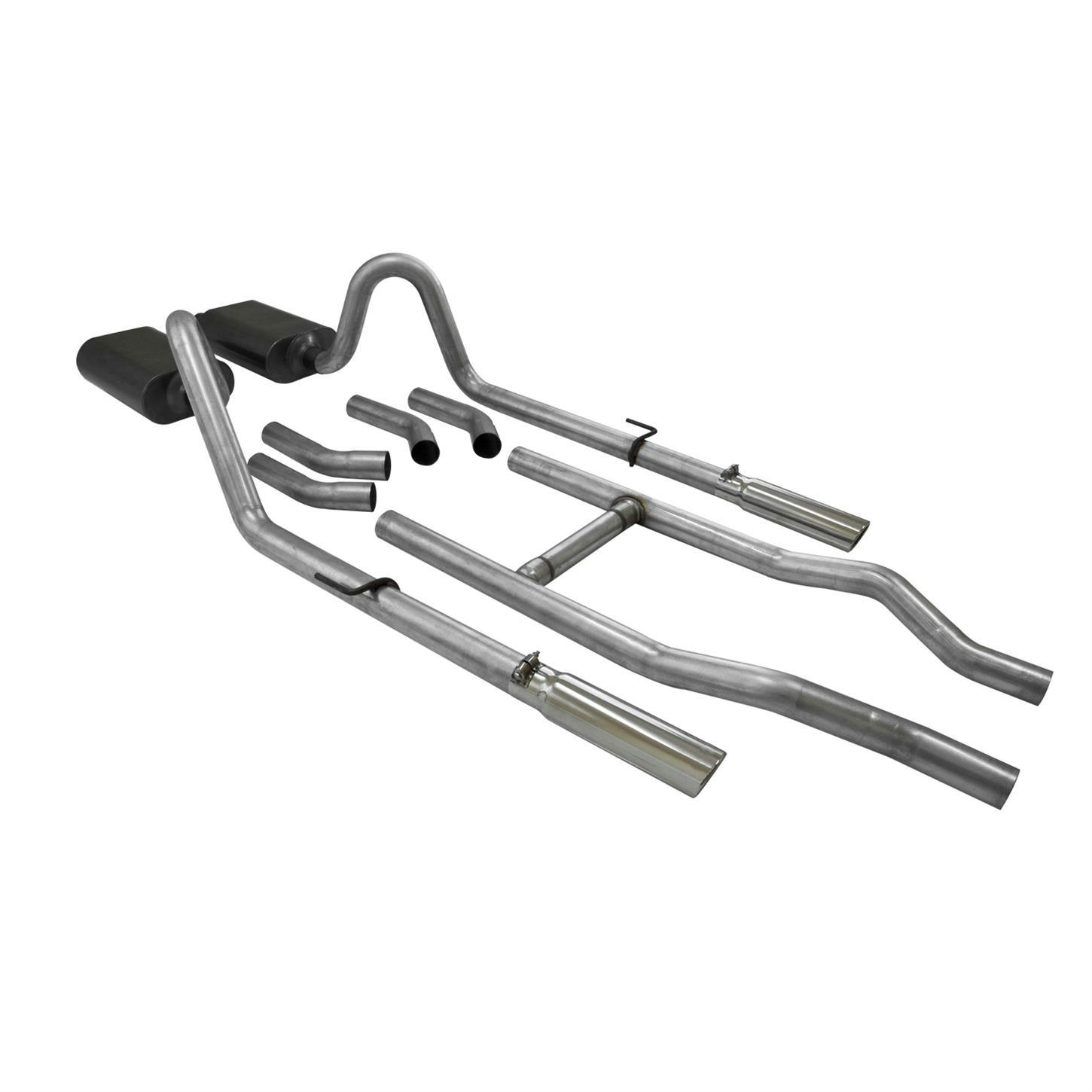 Flowmaster 817174 American Thunder Exhaust Kit, 1955-57 Chevy