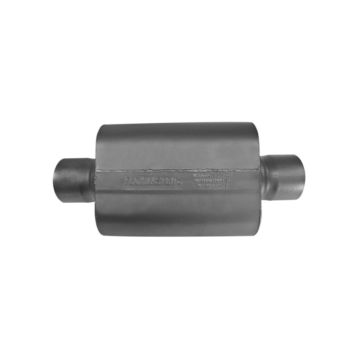 Flowmaster 854040-10 Delta Force 40 Series Race Muffler, 4 In/Out