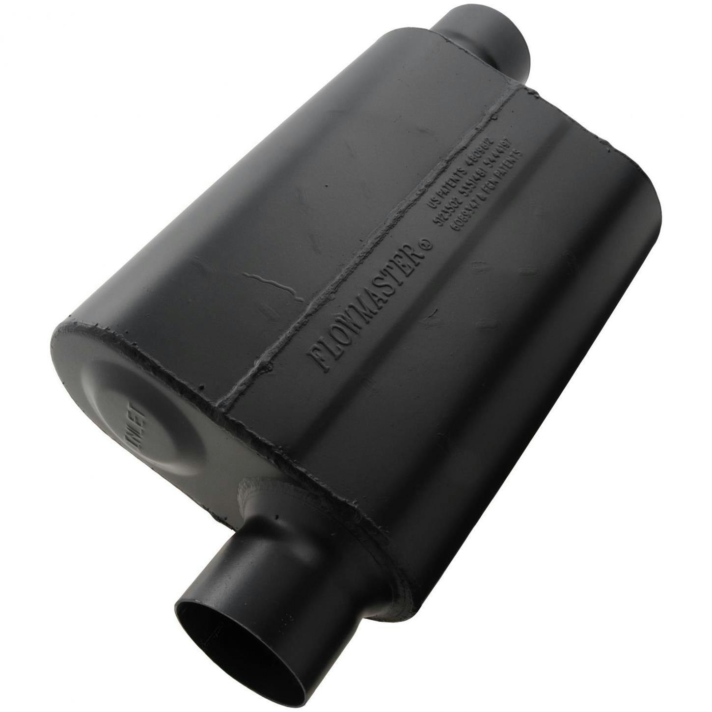 Flowmaster Mufflers 943048 Super 44 Muffler, Offset Inlet/Outlet, 3 In