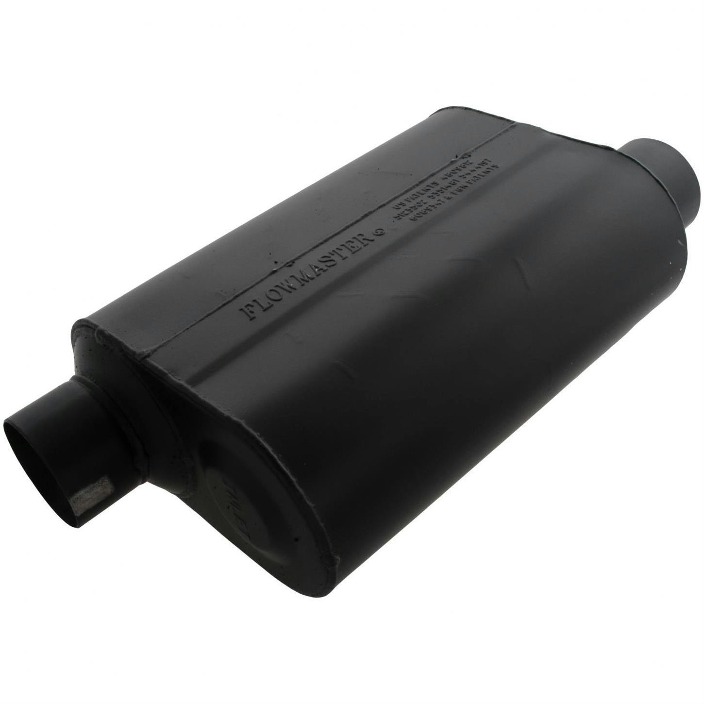 Flowmaster Mufflers 953048 Super 40 Muffler, Offset Inlet/Outlet, 3 In