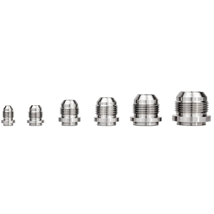 LG Billet USA AN Male Weld Bungs, 304 Stainless Steel, 37 Degree