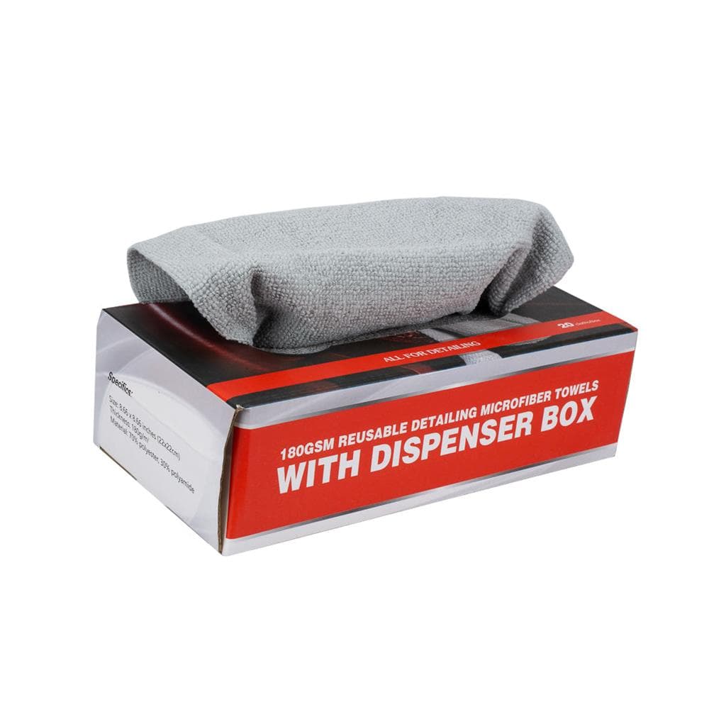 Maxshine 1102222G Reusable Detailing Microfiber Cloths with Box